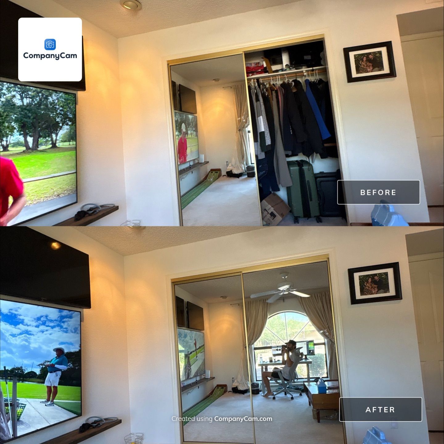 Home Office Setup and Living Area Refresh in Phoenix by CompanyCam Sales Demo