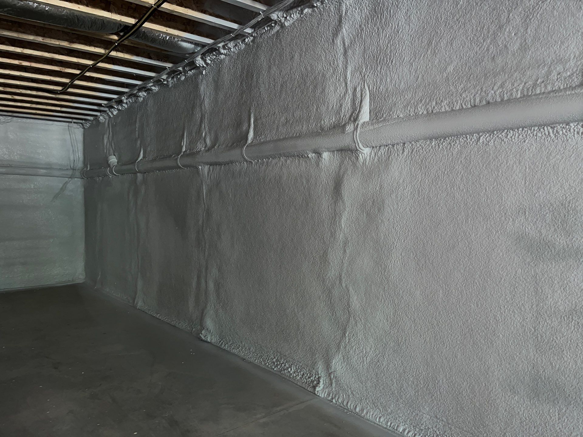 New Home Construction using open cell spray foam by NYS Foam & Energy