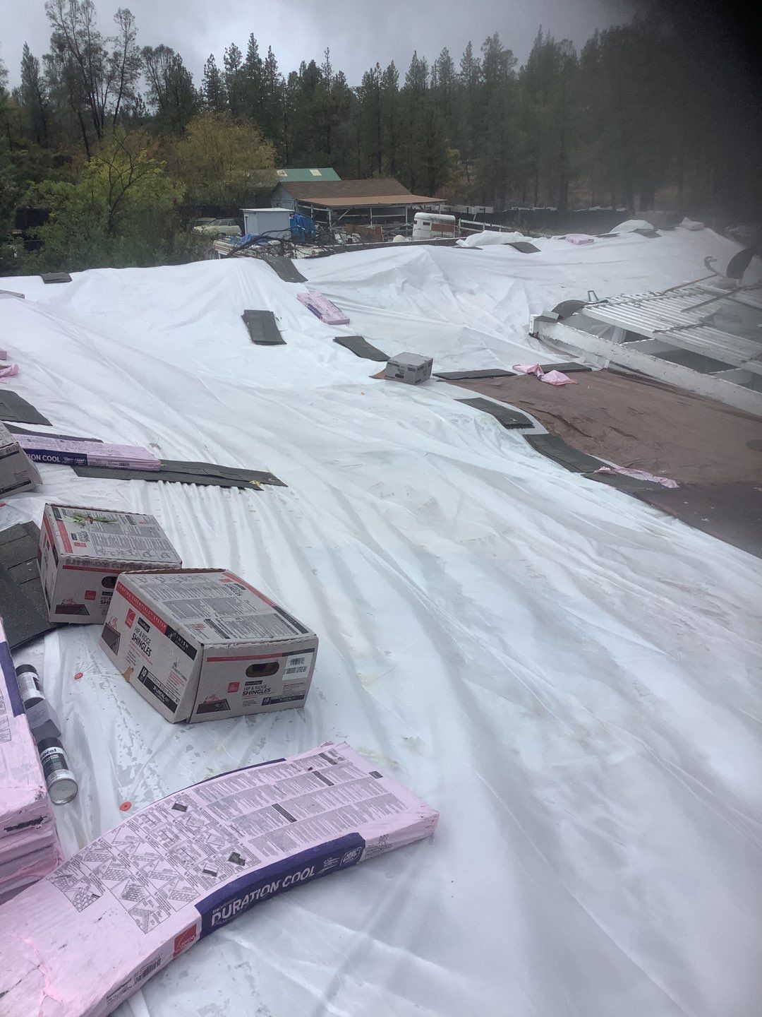 Residential Roofing Installation using Owens Corning Roofing Shingles by Byers Enterprises 