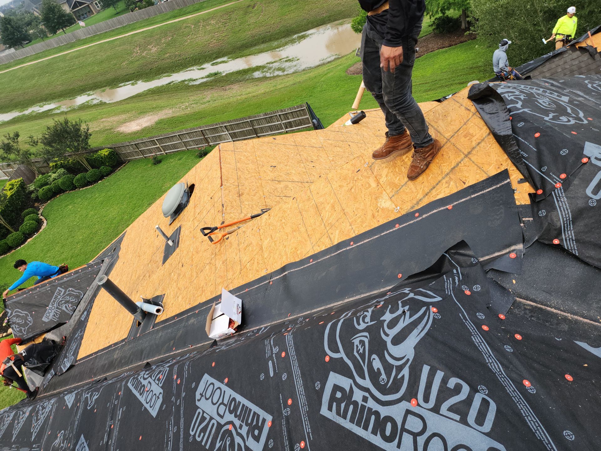 Residential Roofing Installation using Owen's Corning Duration (Lifetime) Shingles by Roof Repair Company