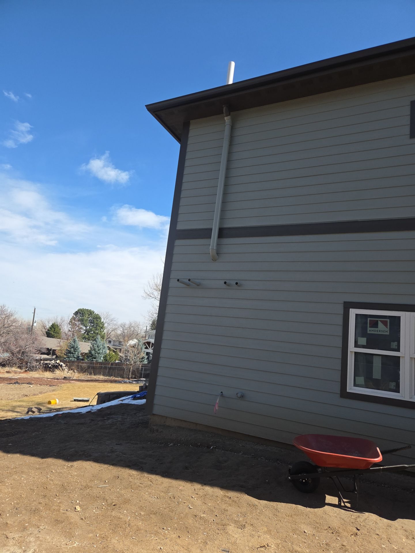 New gutters and downspouts by RTP Roofing Company