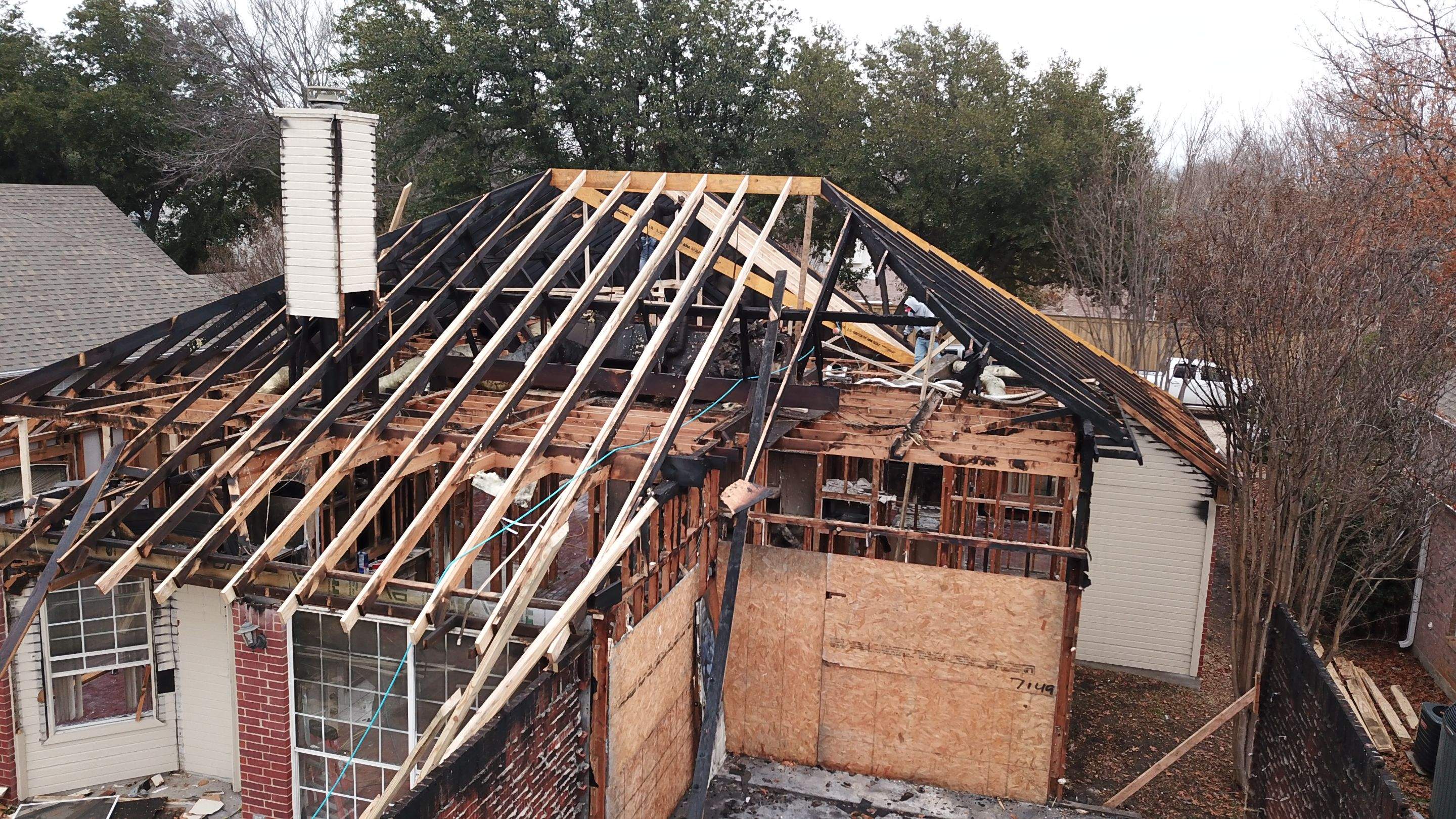 Fire Loss Rebuild by SLM General Contractors & Roofing