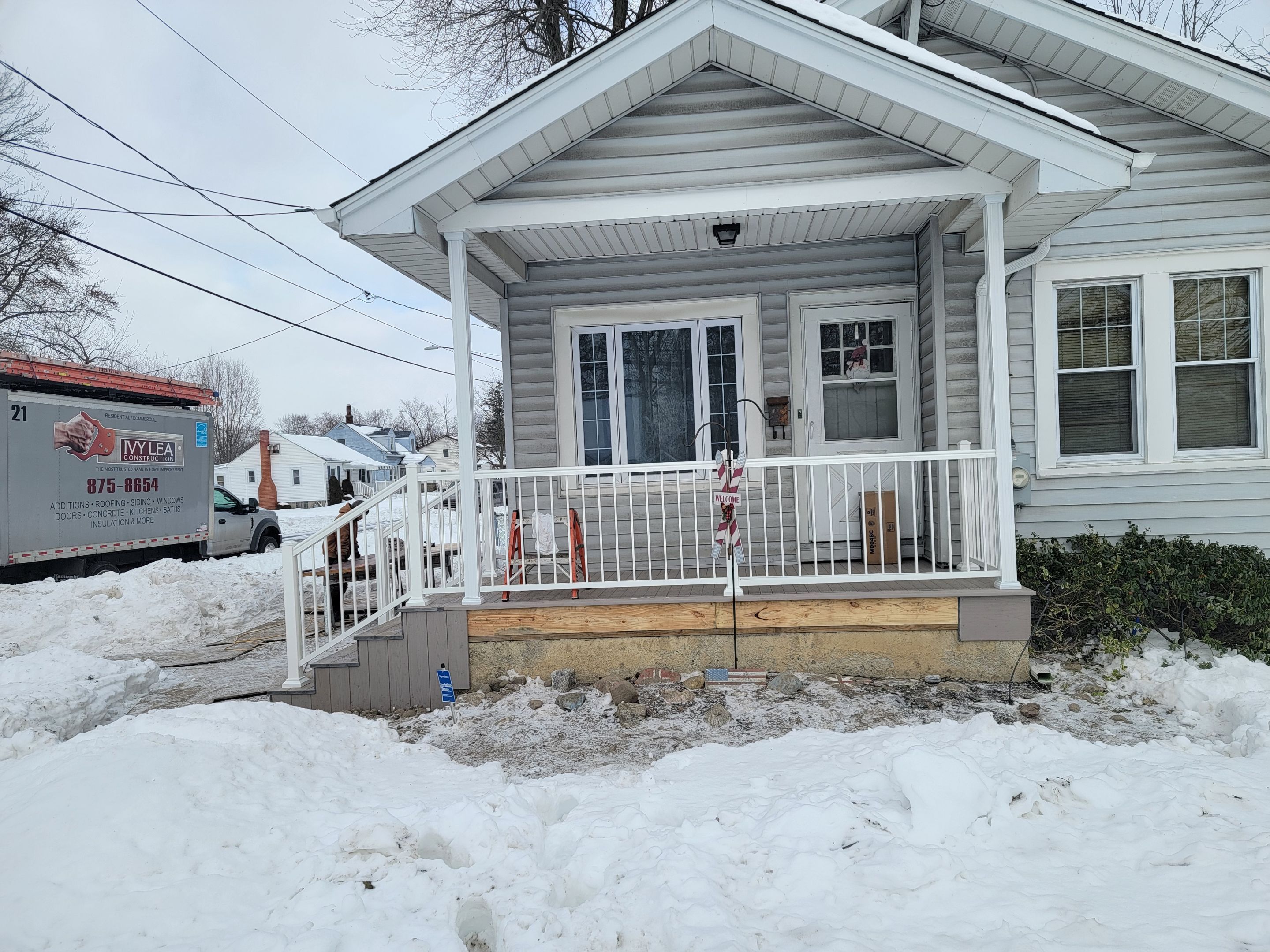 Porch and Entry Door by Ivy Lea Construction
