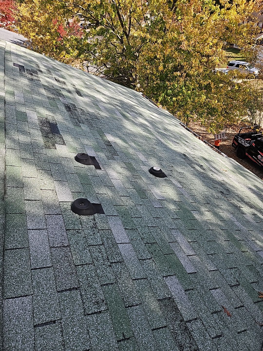 Roof replacement and interior repair by hail and wind damage by Just Brilliant Restoration JBR