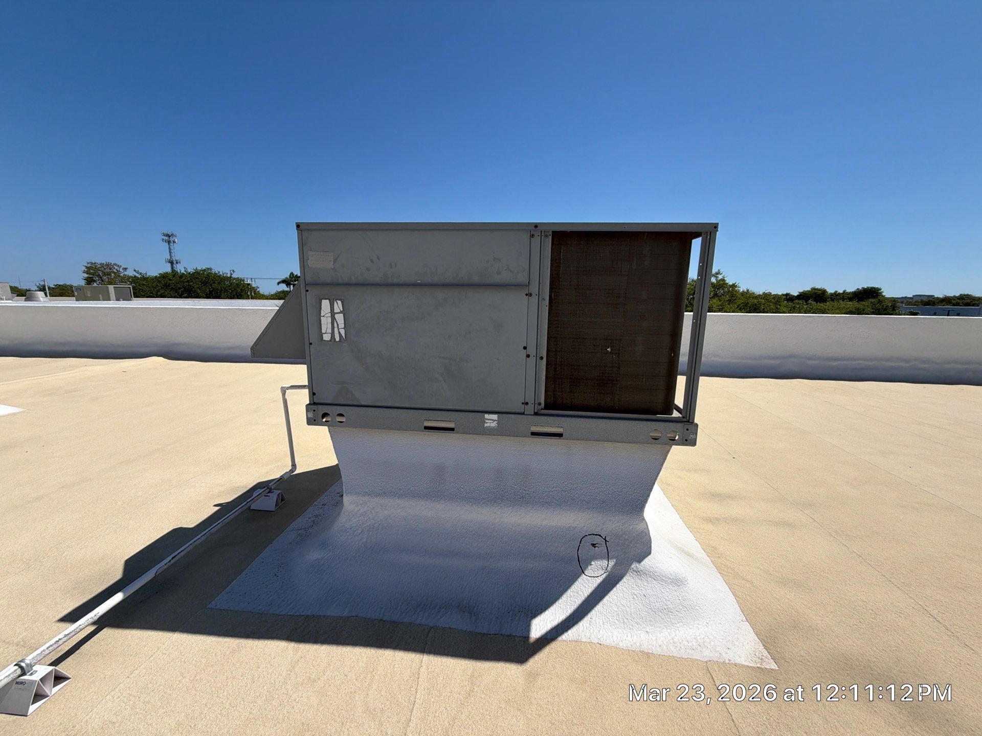 Commercial Roof Maintenance and HVAC Unit Sealing in Boca Raton by Roof King LLC