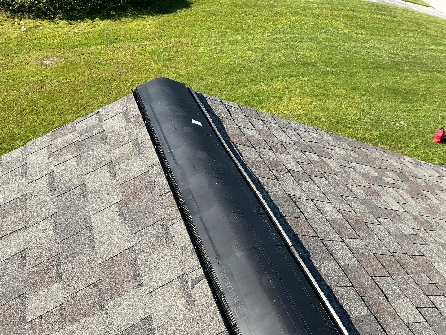 Residential Roofing Installation using Landmark Shingles Color Weatherwood by Alpha Design Services