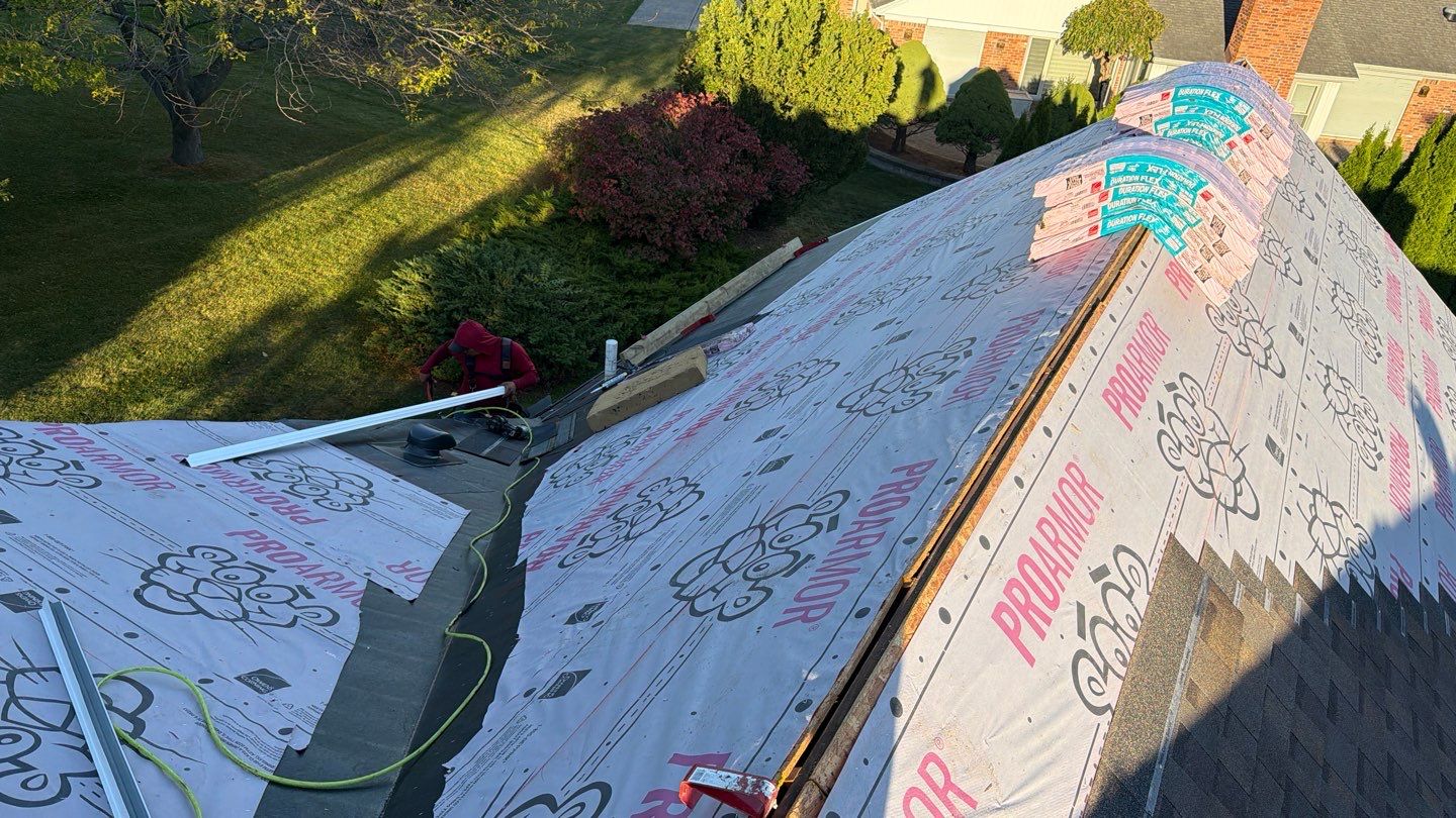 Roof Replacement using Owens Corning Teak by 180 Contractors