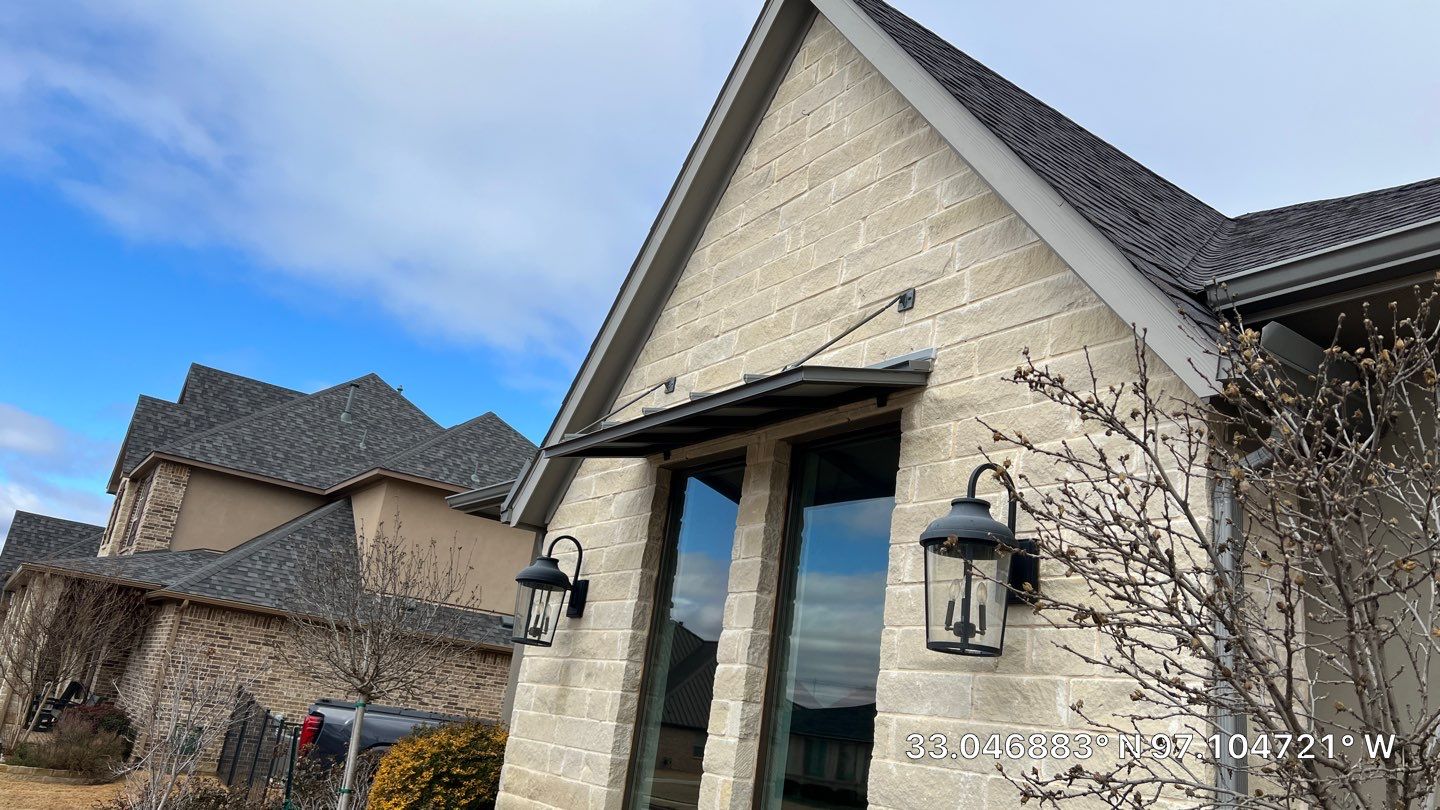 Insurance Claim Roof and Gutters using Certainteed Landmark Weathered Wood by Tex-Line Roofing