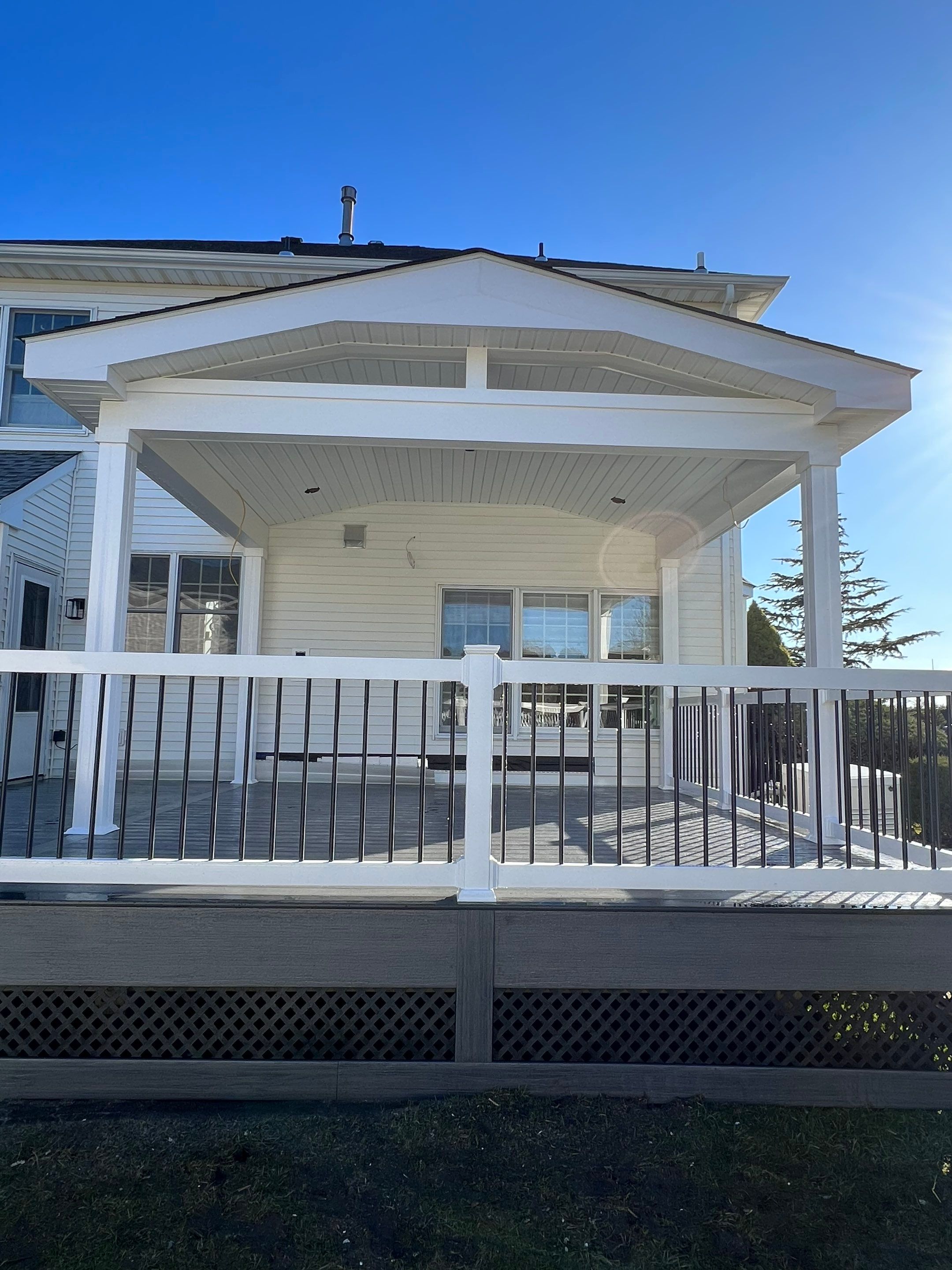 New deck With Porch  by deck guardian