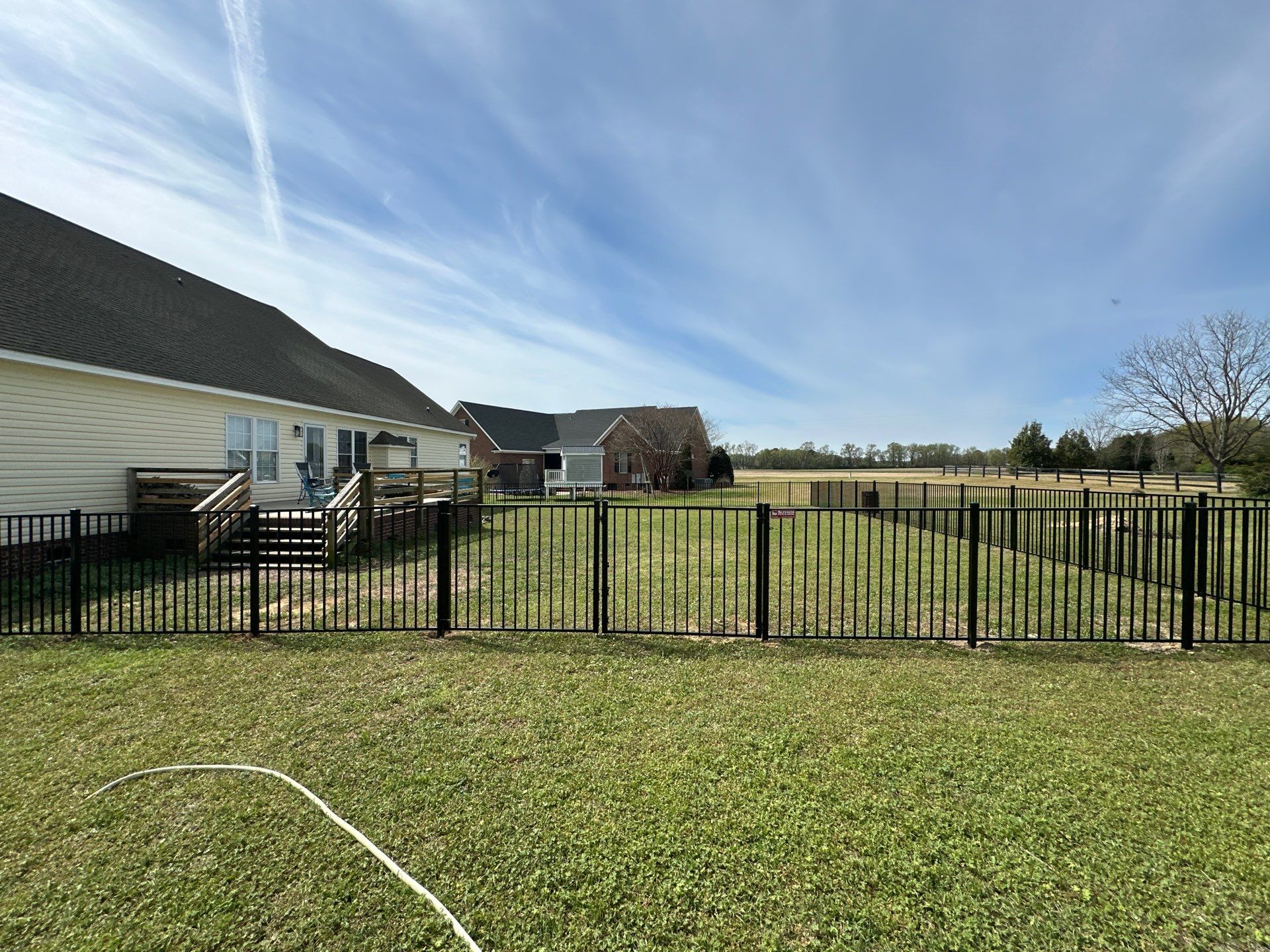 Black Aluminum Fence Installation in Beulaville, NC by Superior Fence and Rail