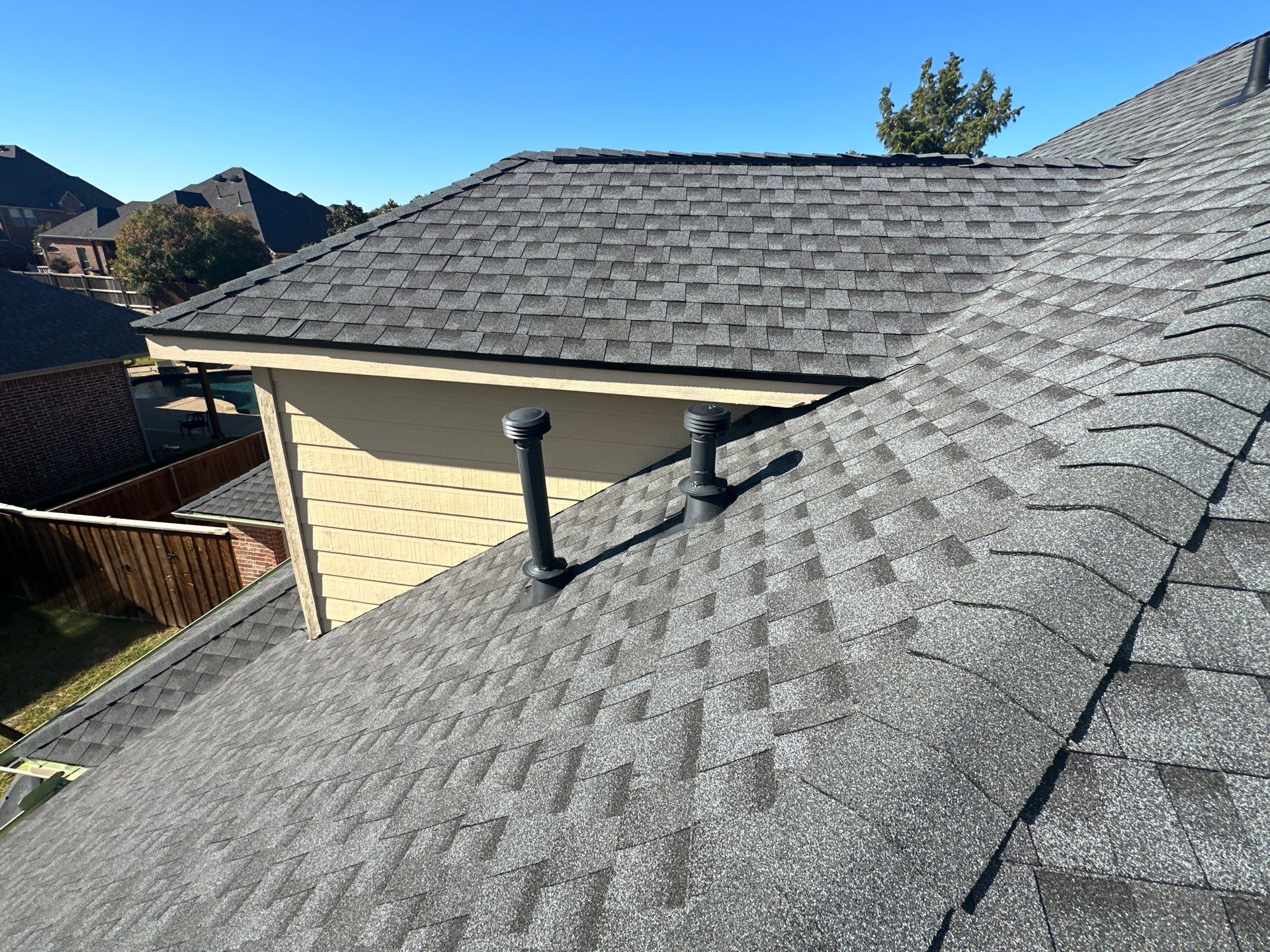 Full Roof Replacement in Mansfield Texas - GAF MasterElite Golden Pledge 25 year Warranty by First United Roofing & Construction
