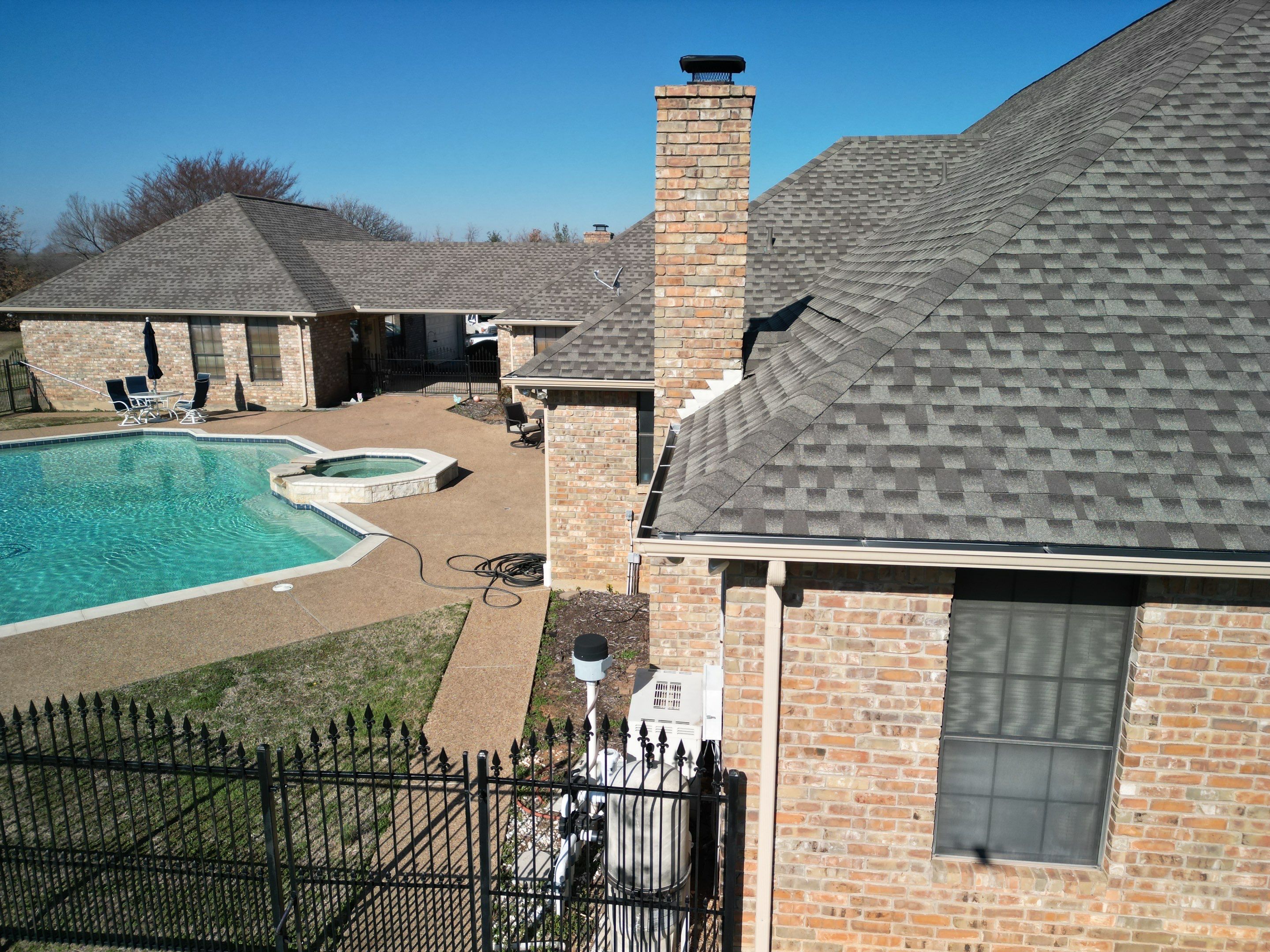 Rendon Forth Worth Texas Large Estate - Roofing Installation using GAF Timberline Armorsheild 2 Class 4 Impact Resistant Shingle System by First United Roofing & Construction
