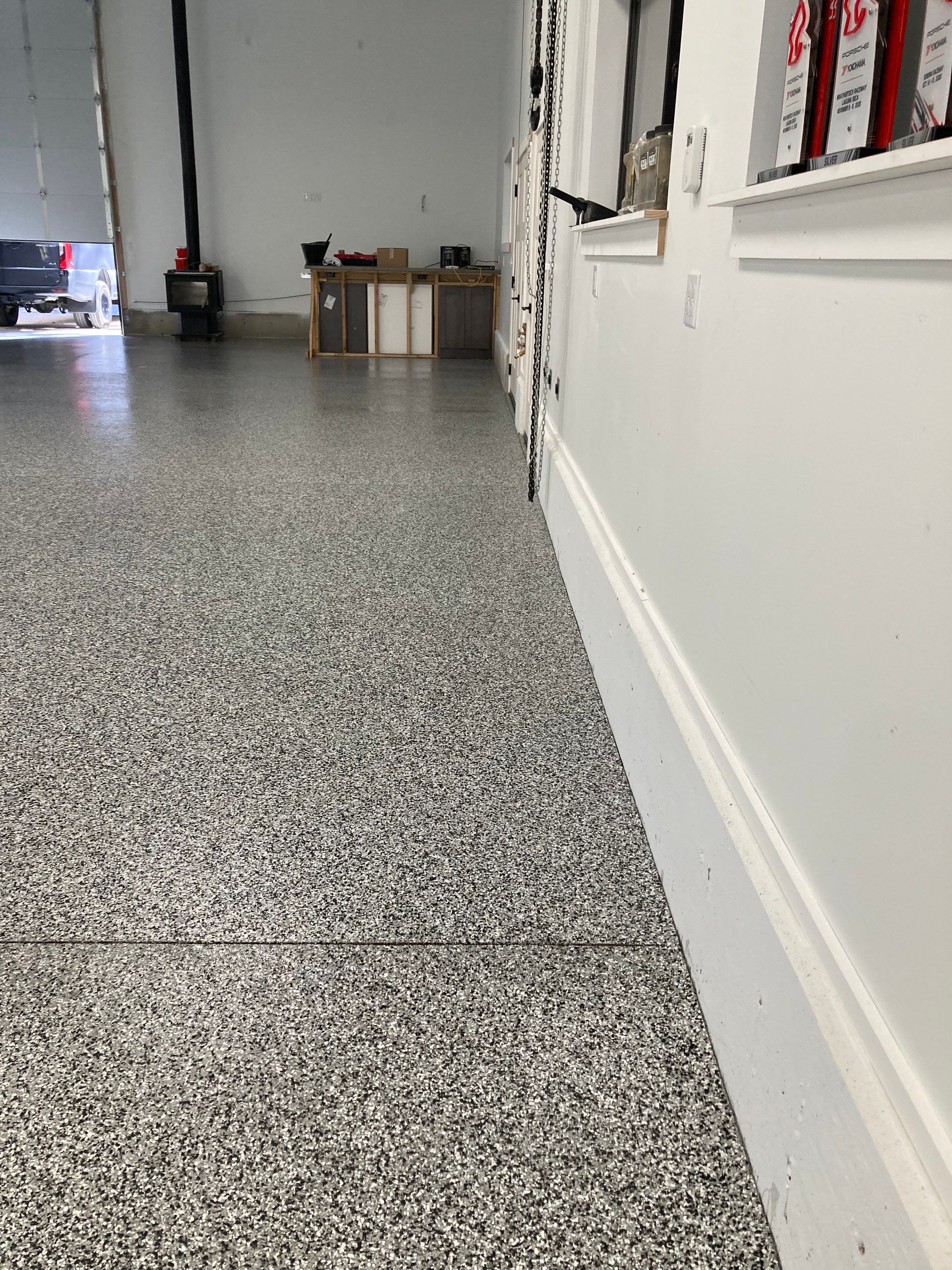 Garage Transformation using Domino and the Penntek Evolution System by Croc Coatings, LLC