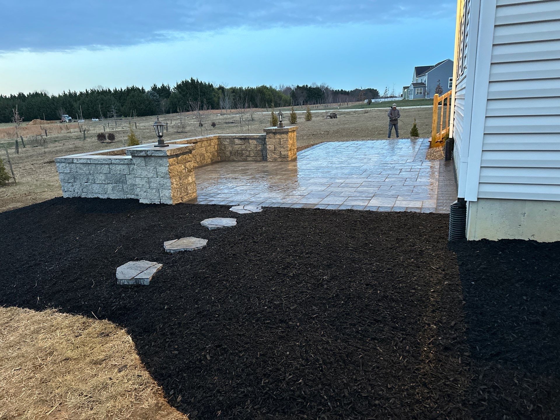 Belgard Patio Showcase + Deck Refinish & Outdoor Lighting | Delaware Outdoor Living