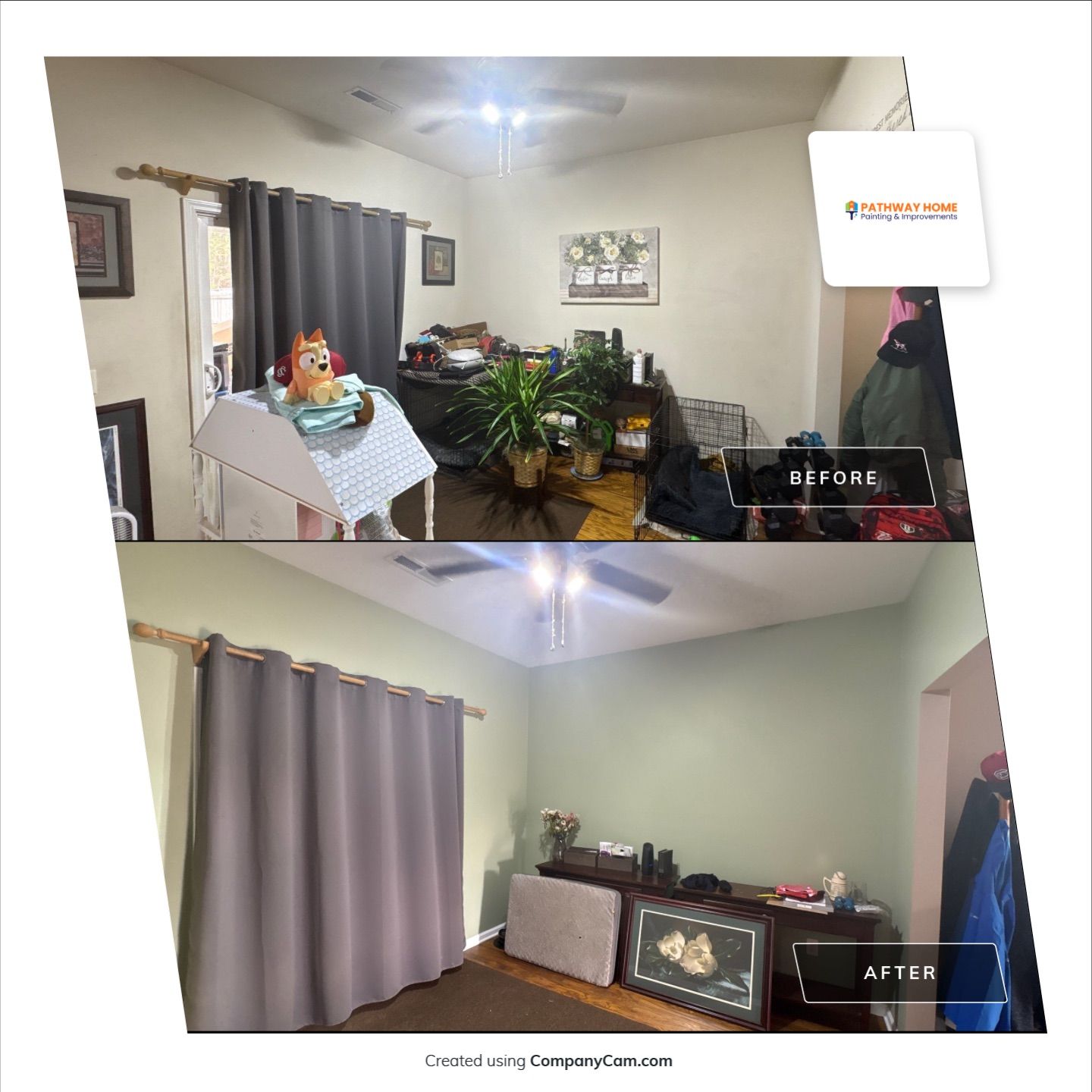 Transformation Complete for Paul & Vickie’s Home by Pathway Home Painting & Improvements