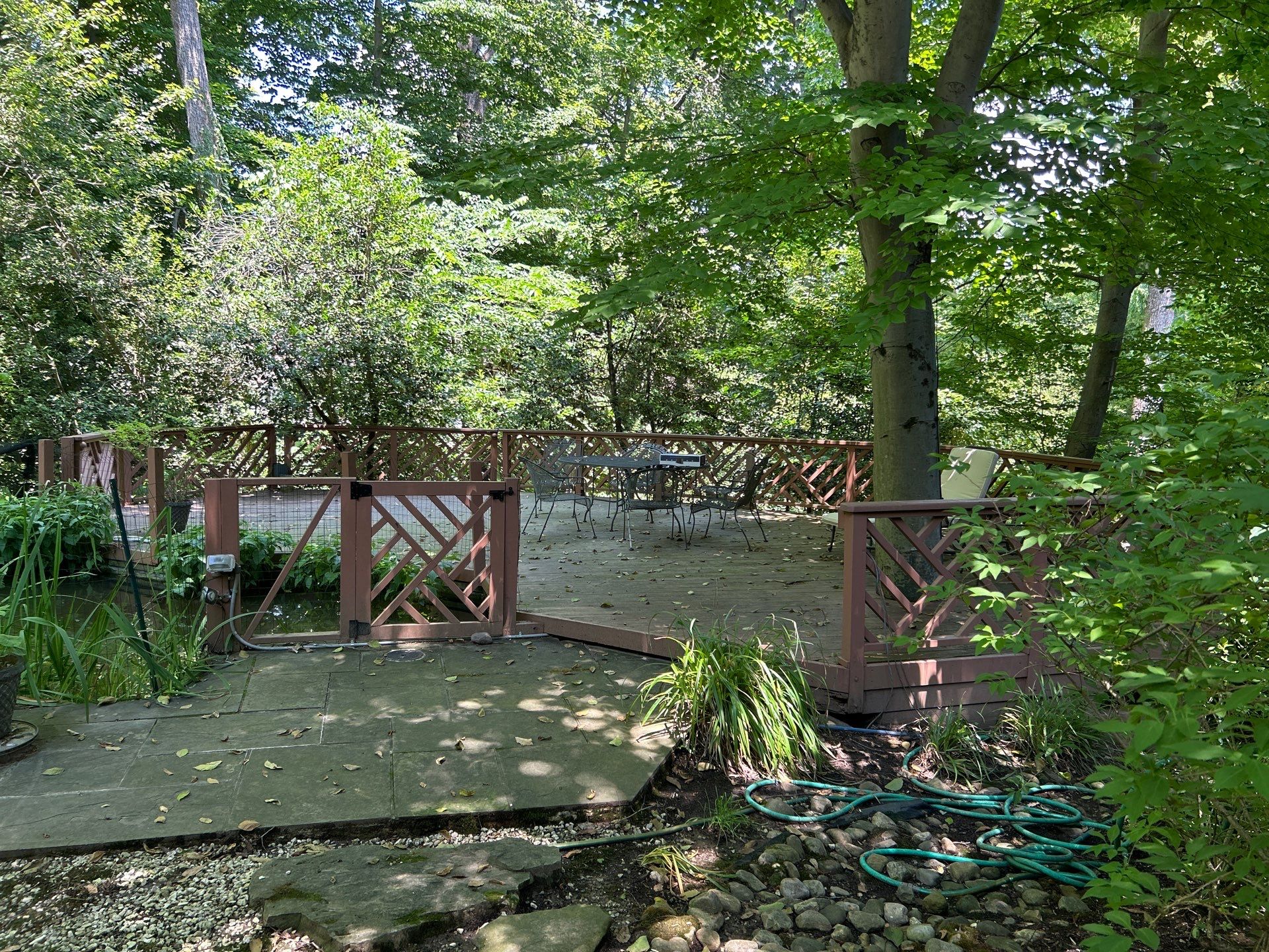 Custom Composite Deck Replacement with Geometric Railing in Bethesda, MD by Jakari Restoration & Construction LLC