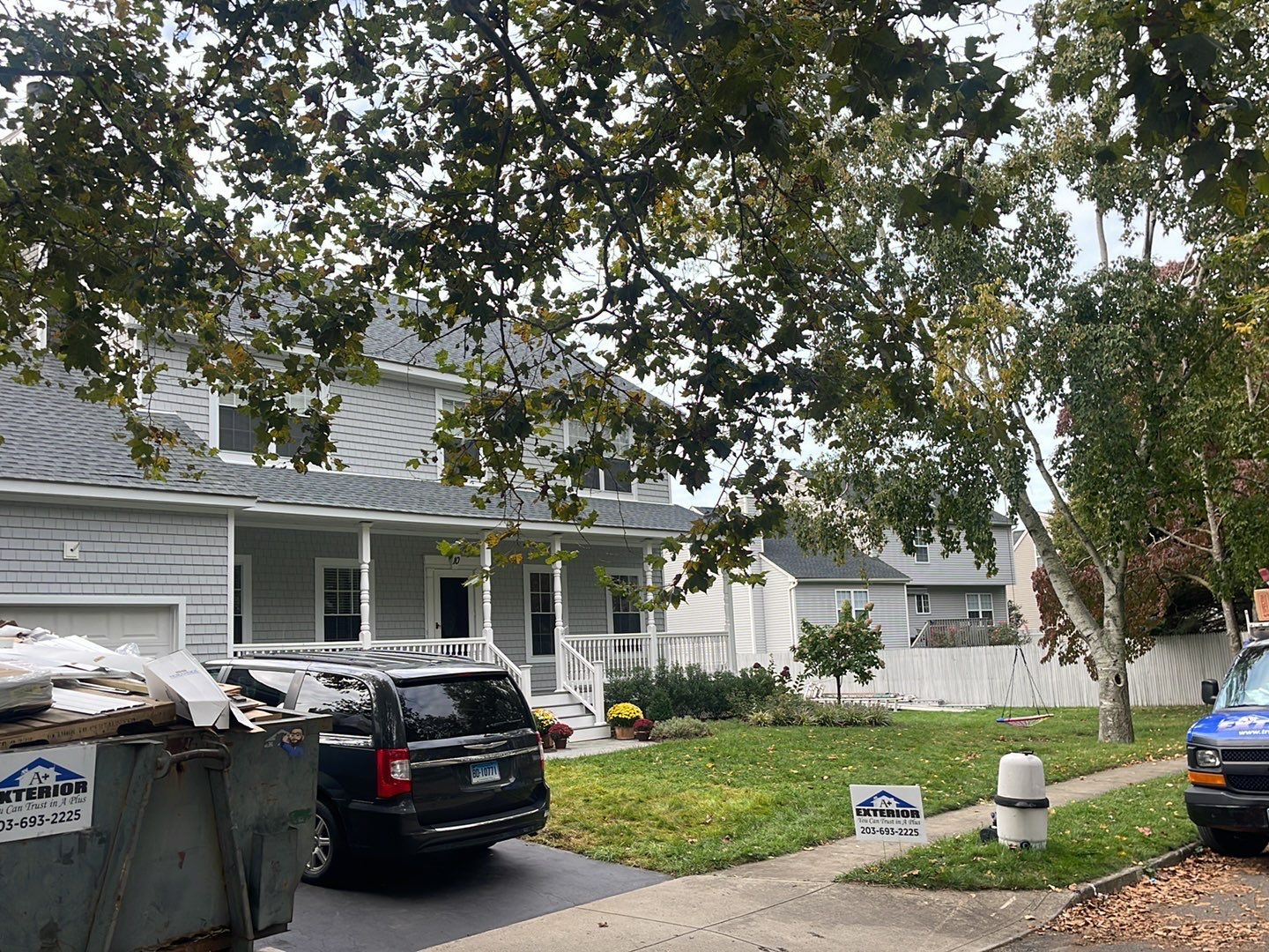 Siding Installation using Certainteed Cedar Impressions Sterling Gray by A Plus Exterior
