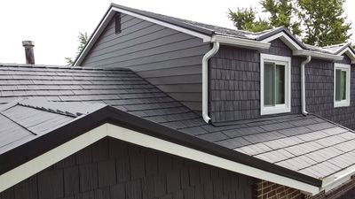 Full Exterior Home Transformation – Metal Slate Roof in Fort Wayne, IN
