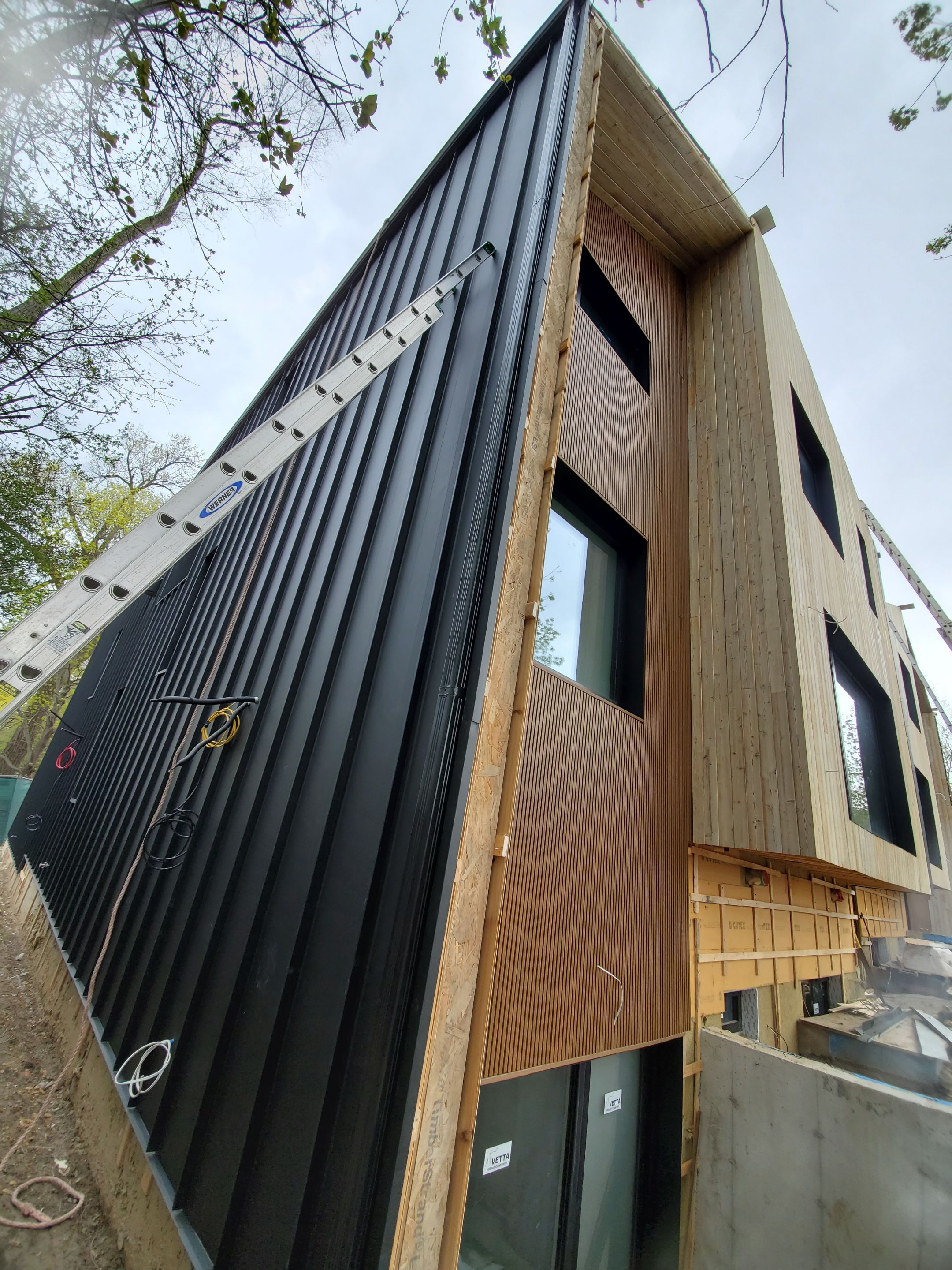 New Home Construction using 16" Standing Seam Panels by Jay Carter Roofing & Sheet Metal
