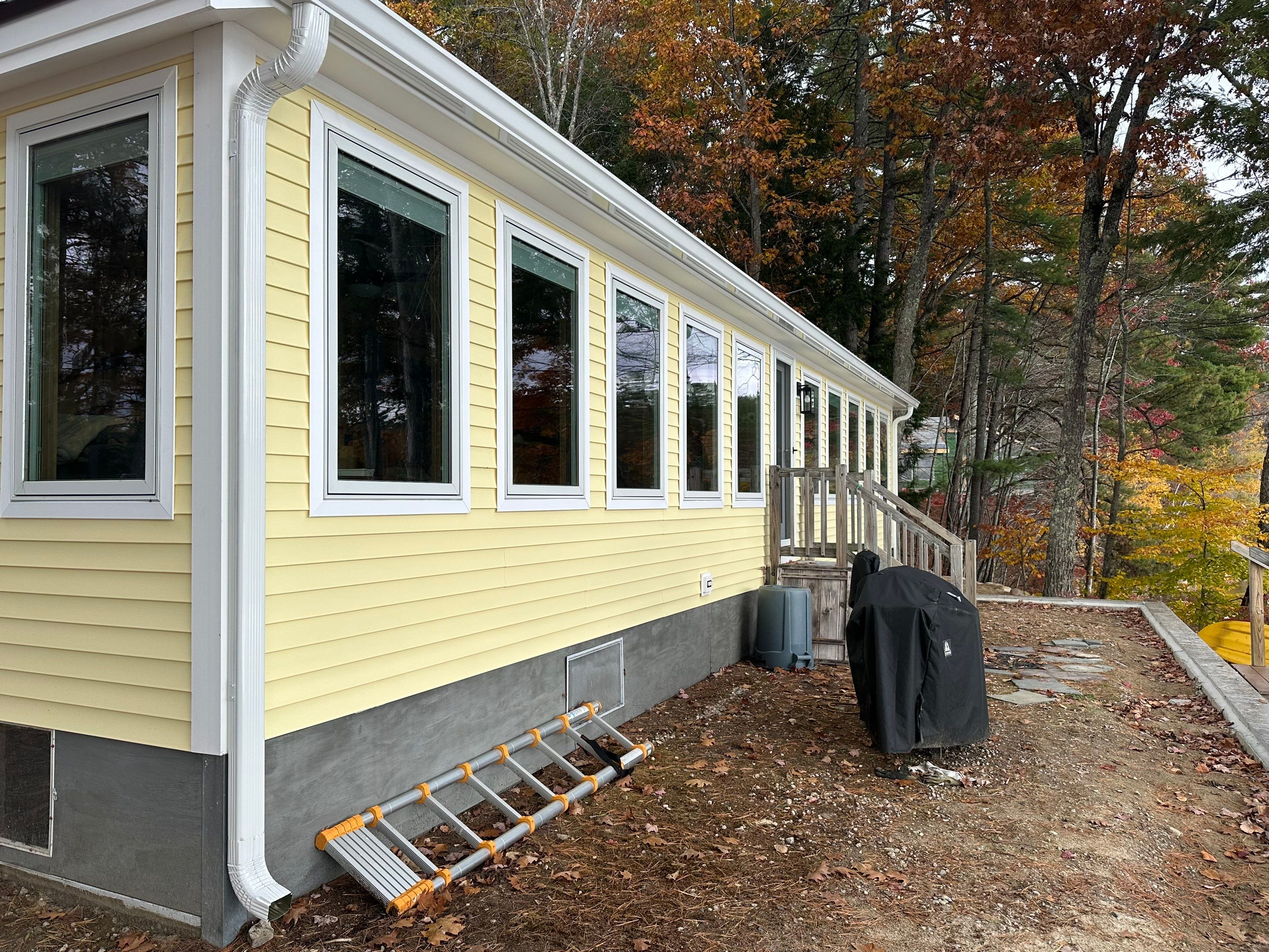 Gutter Installation on Duncan Lake – 6" K-Style Gutters Installed in Ossipee, NH by Compass exteriors