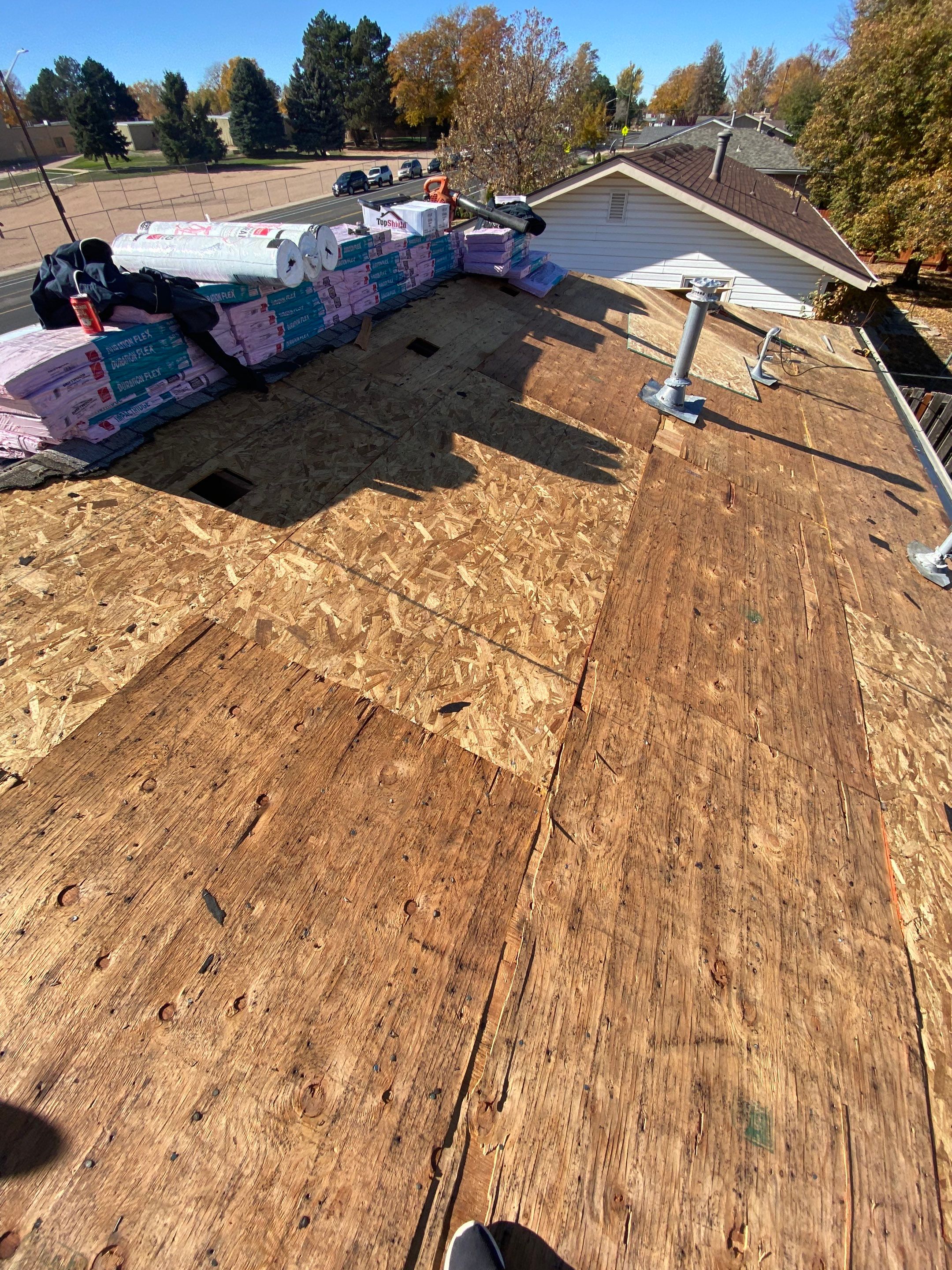 Re-Roof Due to Hail Storm  by Black Belt Roofing 