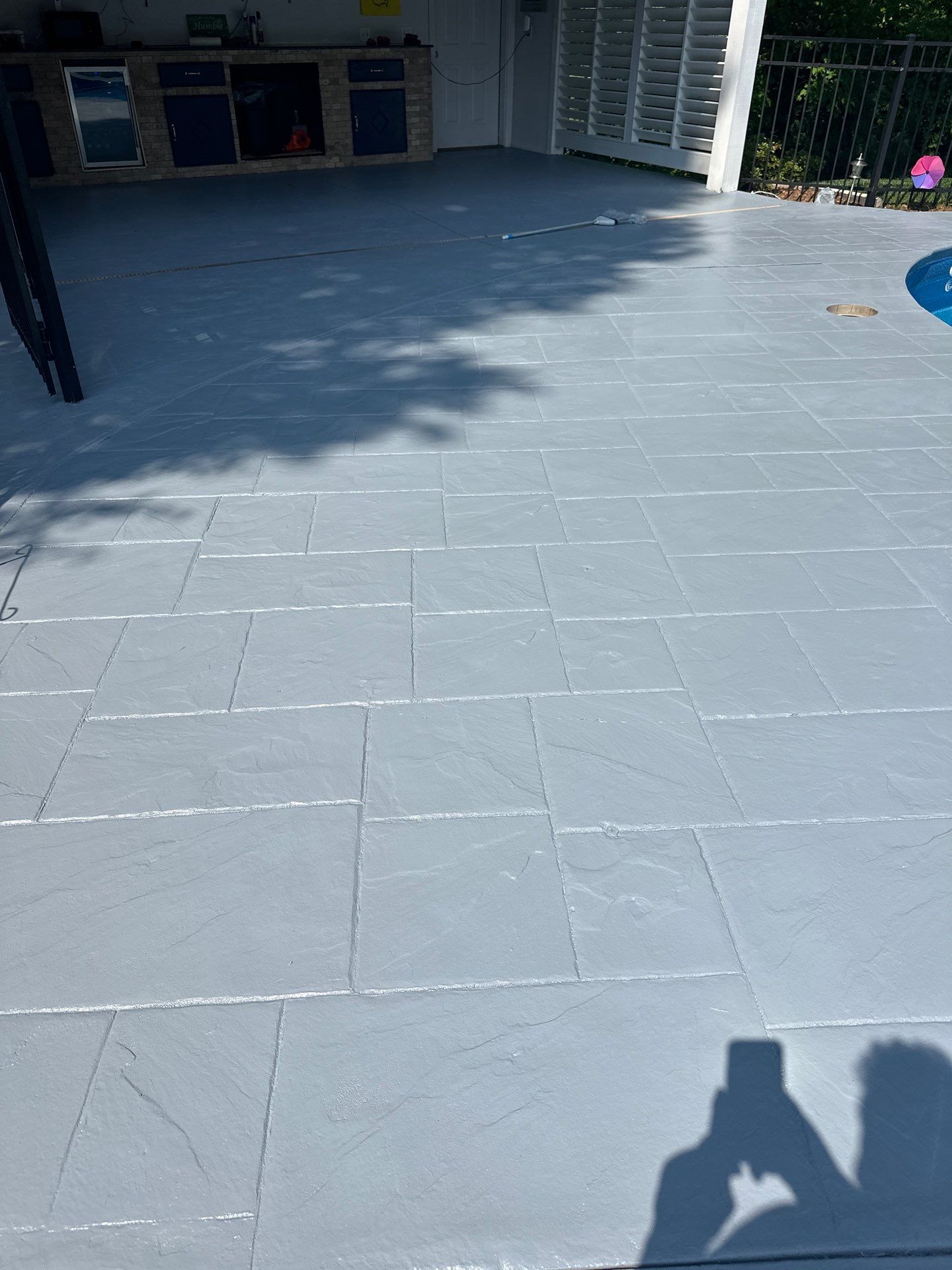 Pool Deck using AcryFin by DuraSeal