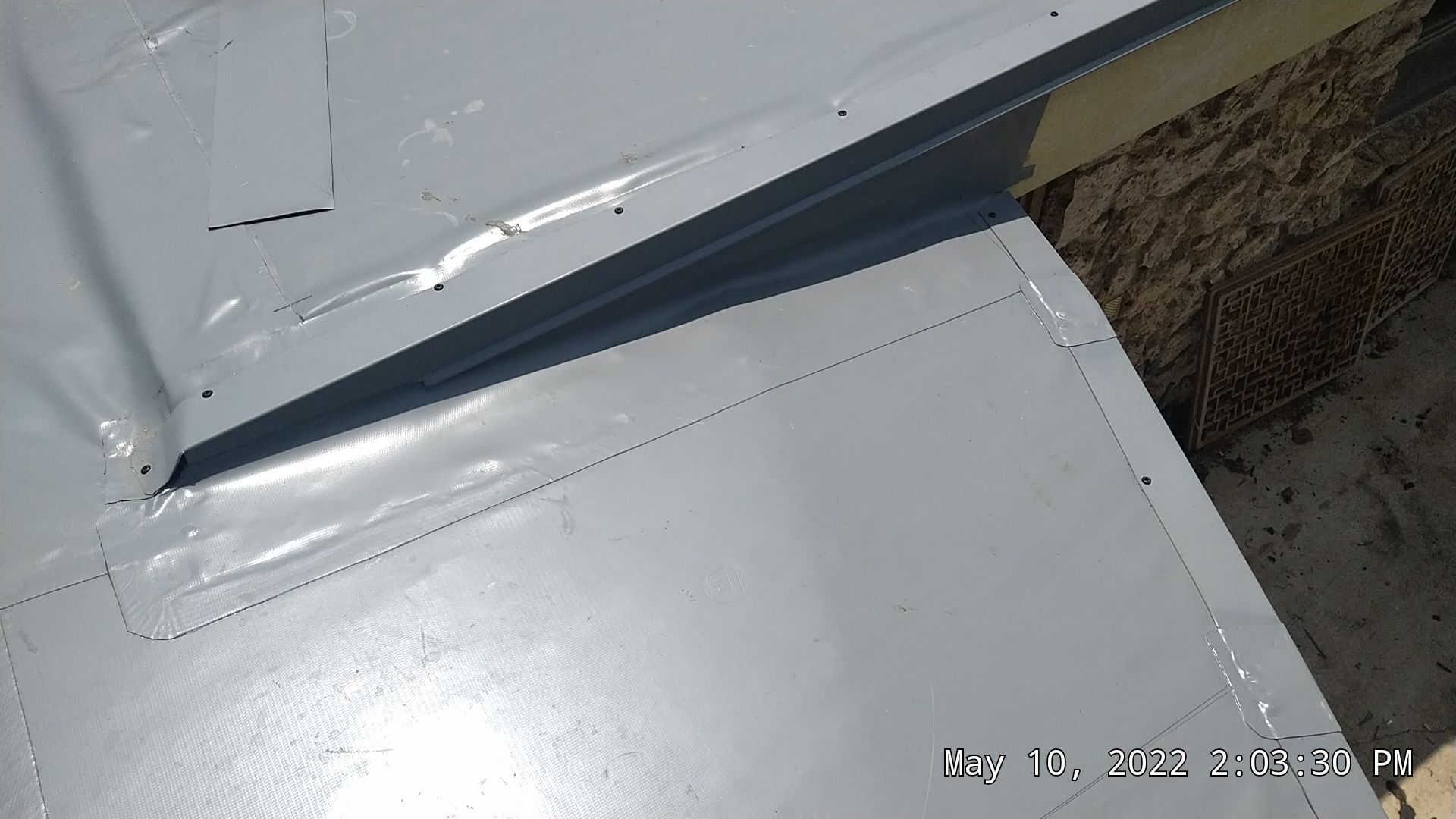 Commercial Roofing Installation using 50 mil PVC by Hostetler Roofing