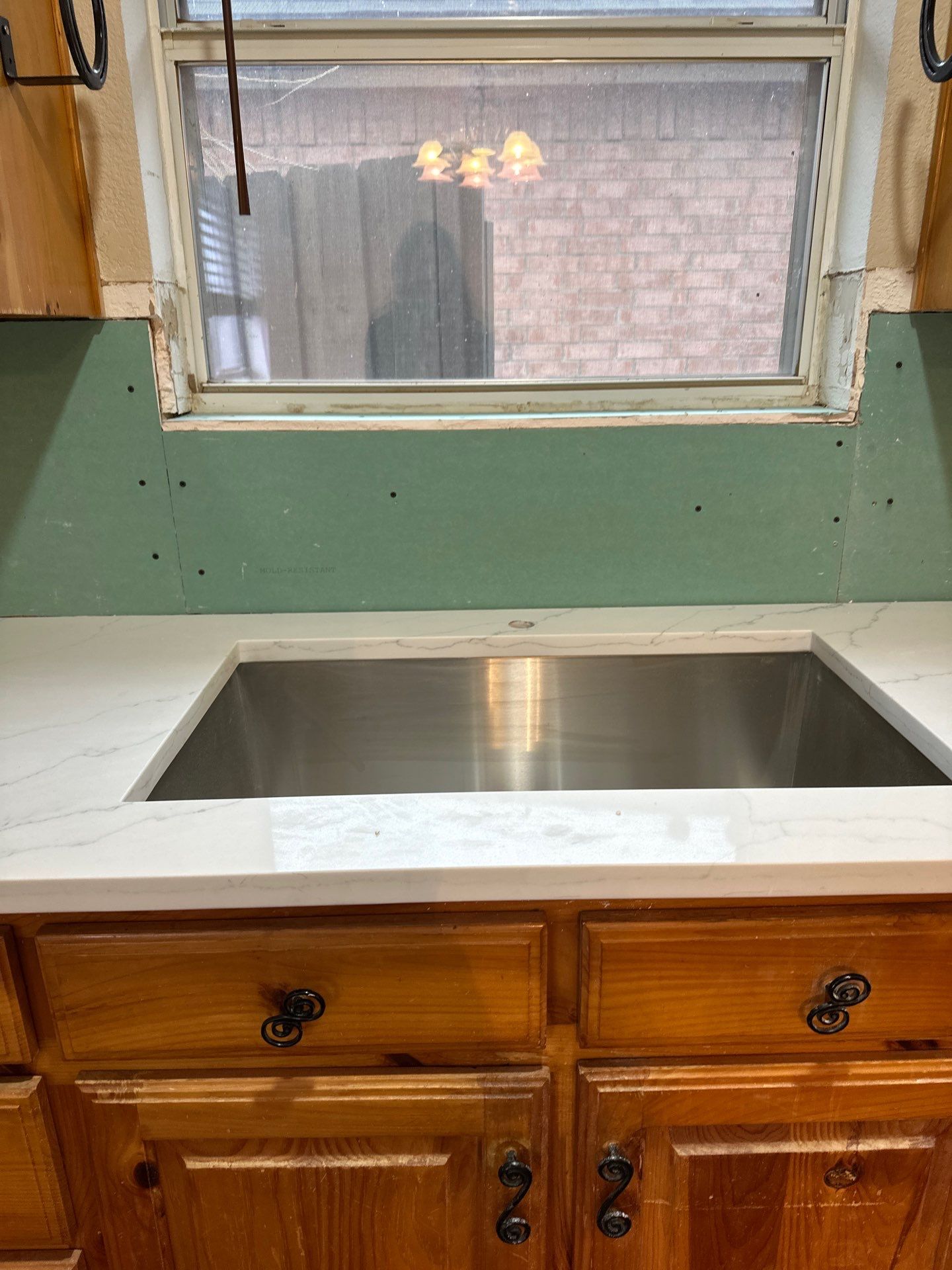 Cabinet Installation using Cabinetry by NORTH TEXAS RESTORATION