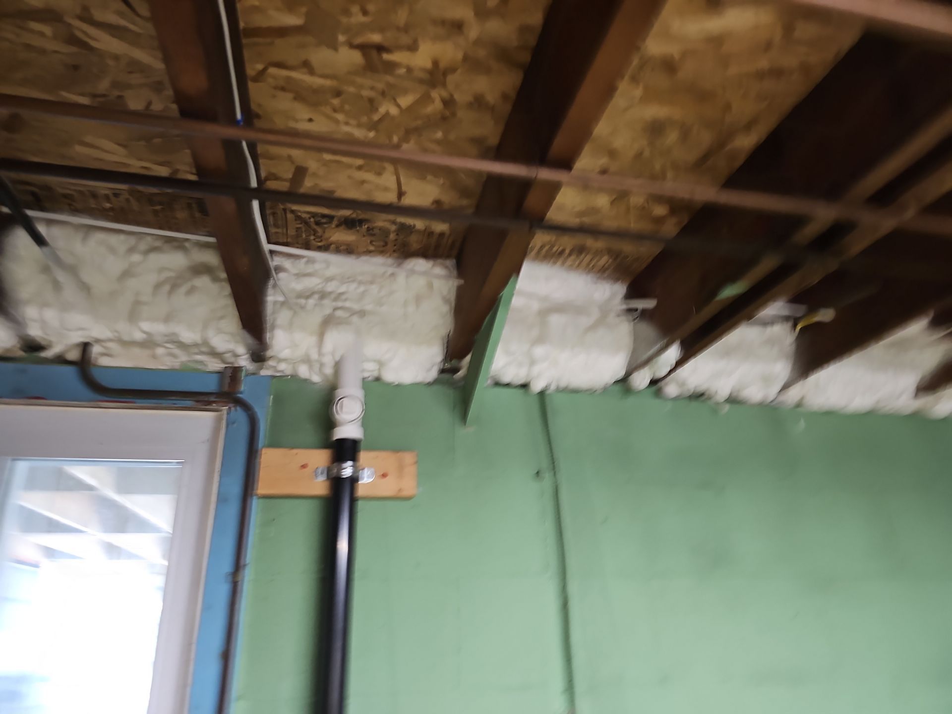 Attic Insulation using open cell spray foam by NYS Foam & Energy