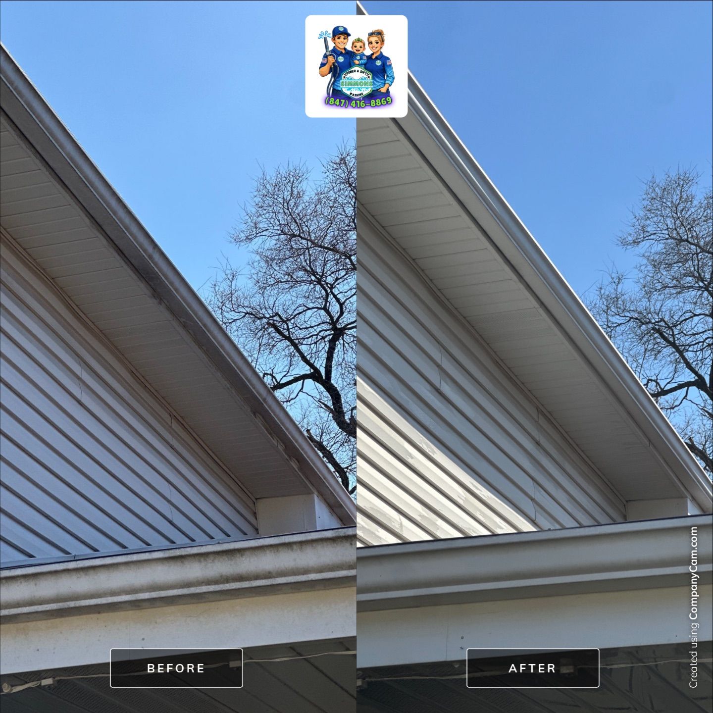 Project in Glenview by Simmons Power & Soft Washing