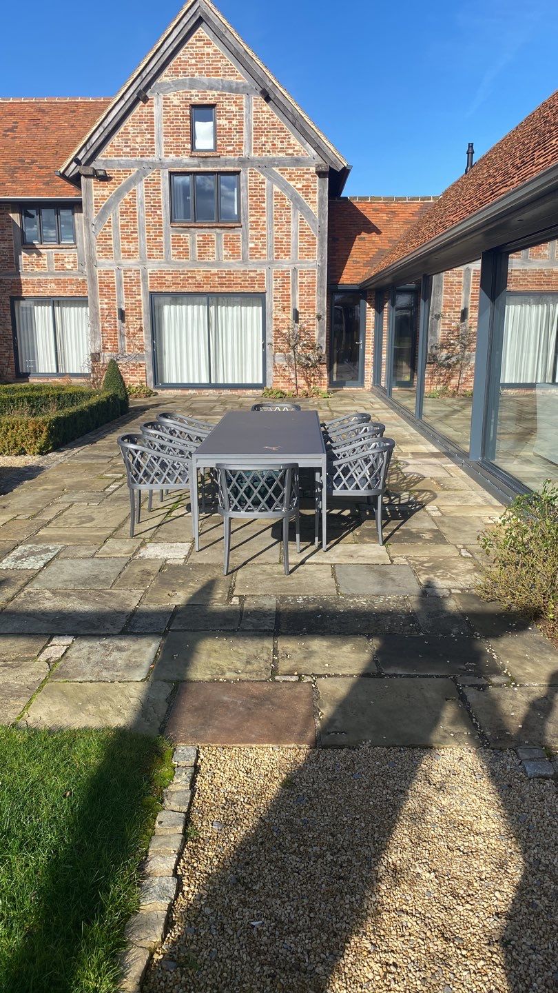 Patio Clean using honda 21 ltr/min by Ges Exterior Cleaning ltd
