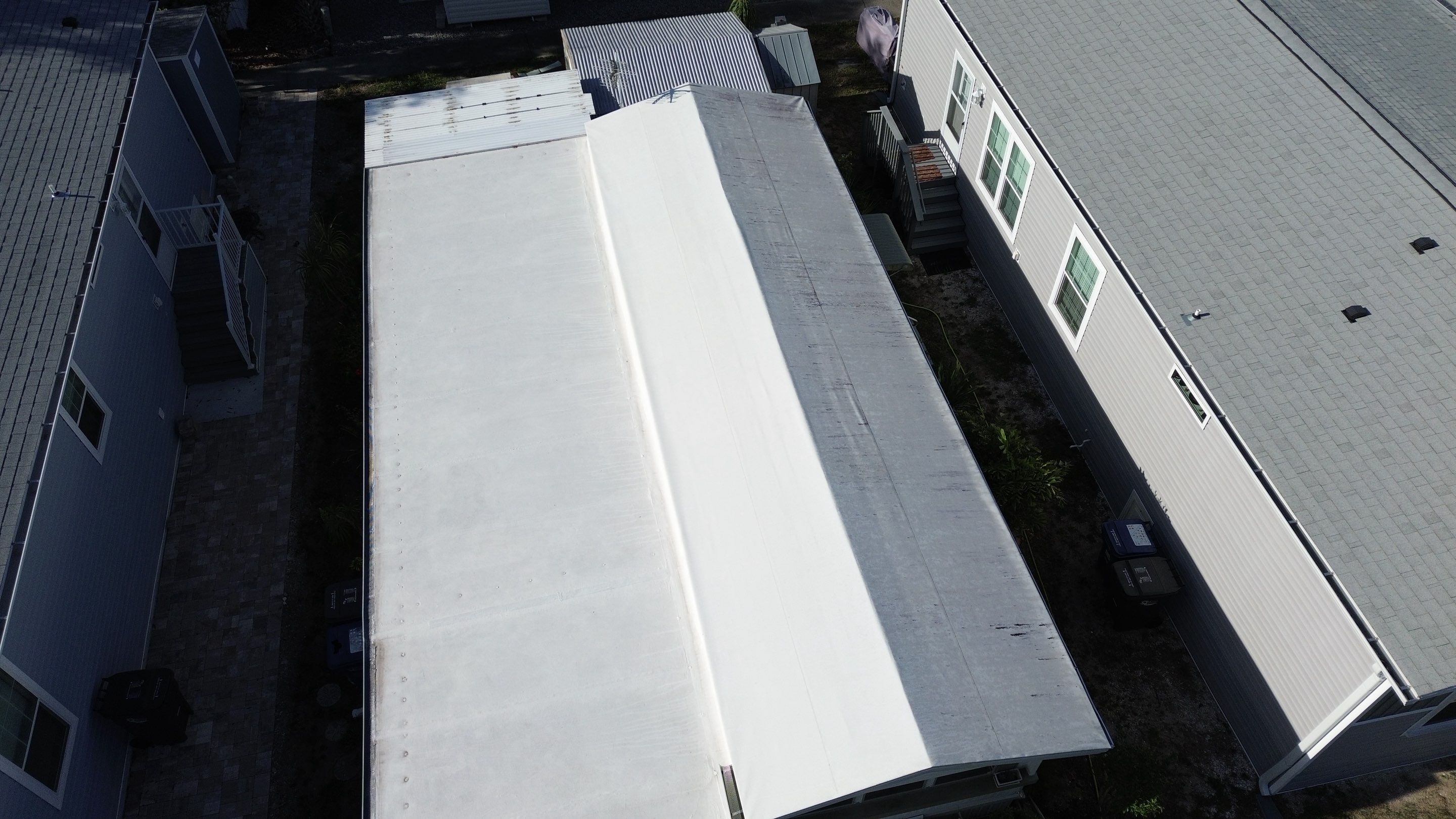 TPO Membrane Roof Cleaning in Fisherman’s Cove RV Resort, Terra Ceia, FL by Sunshine AquaWash