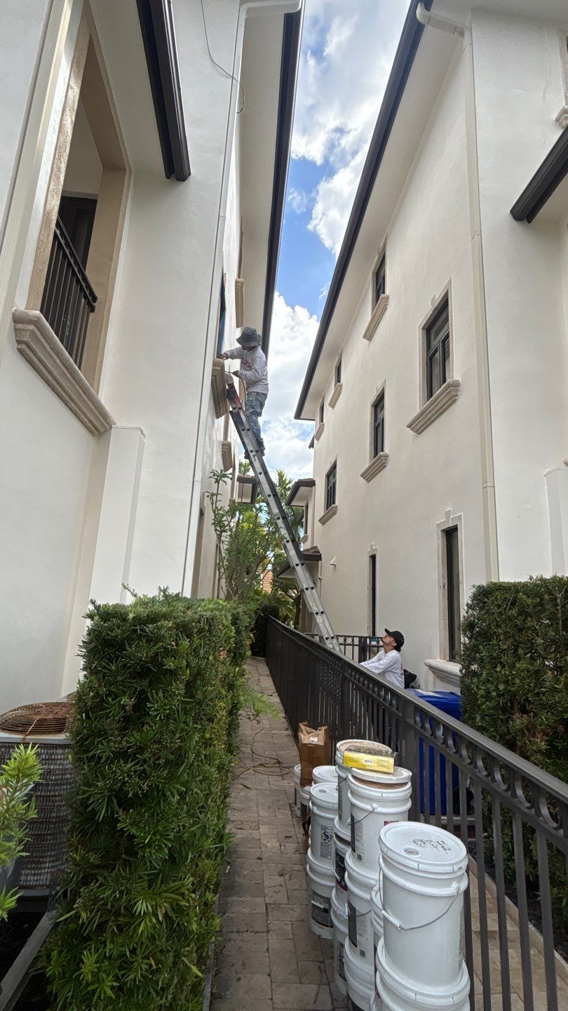 Large Scale Commercial Exterior Isle of Venice Drive, Fort Lauderdale by John “The Greek” Painting