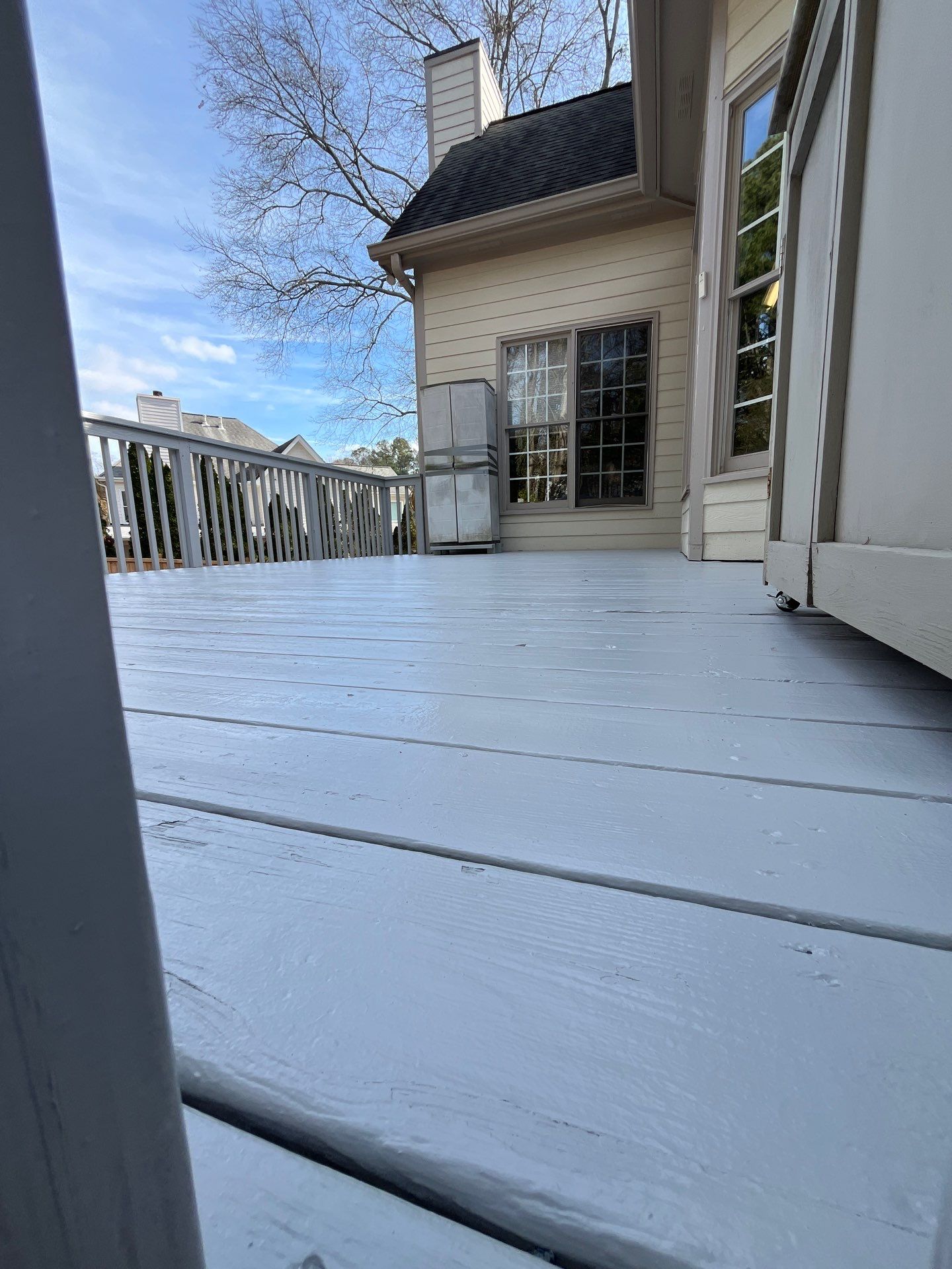Deck Stain using Sherwin Williams Self Priming SuperDeck SOLID Stain by Nelson Exteriors 