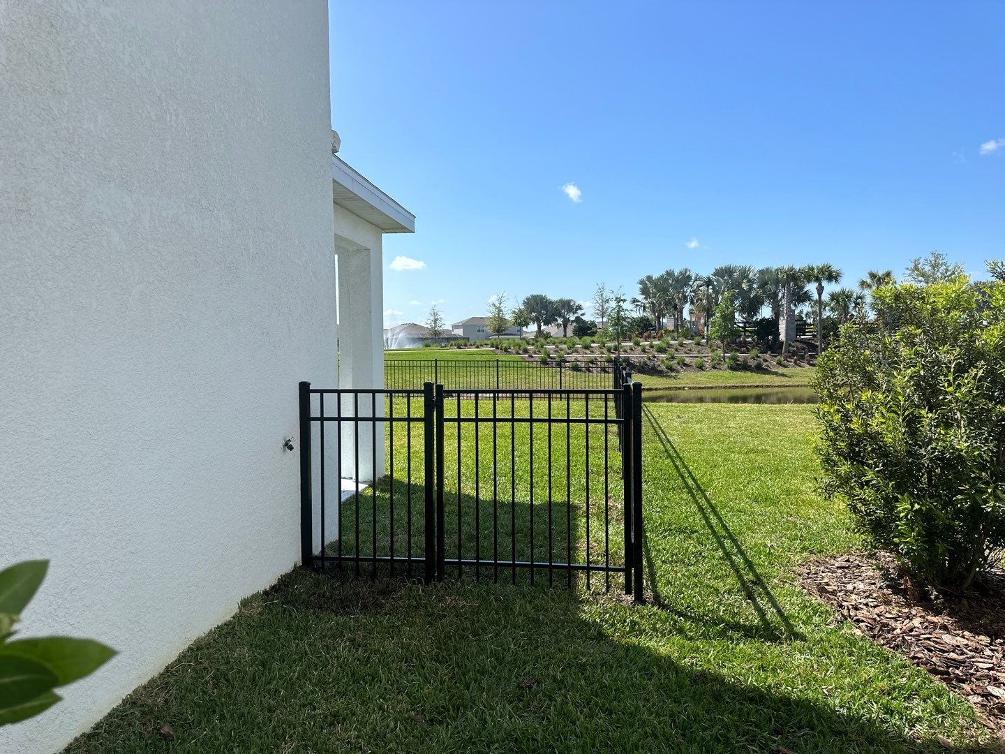Aluminum Fence Installation using Black 3 Rail Aluminum Fence by Asap fence and gates, LLC