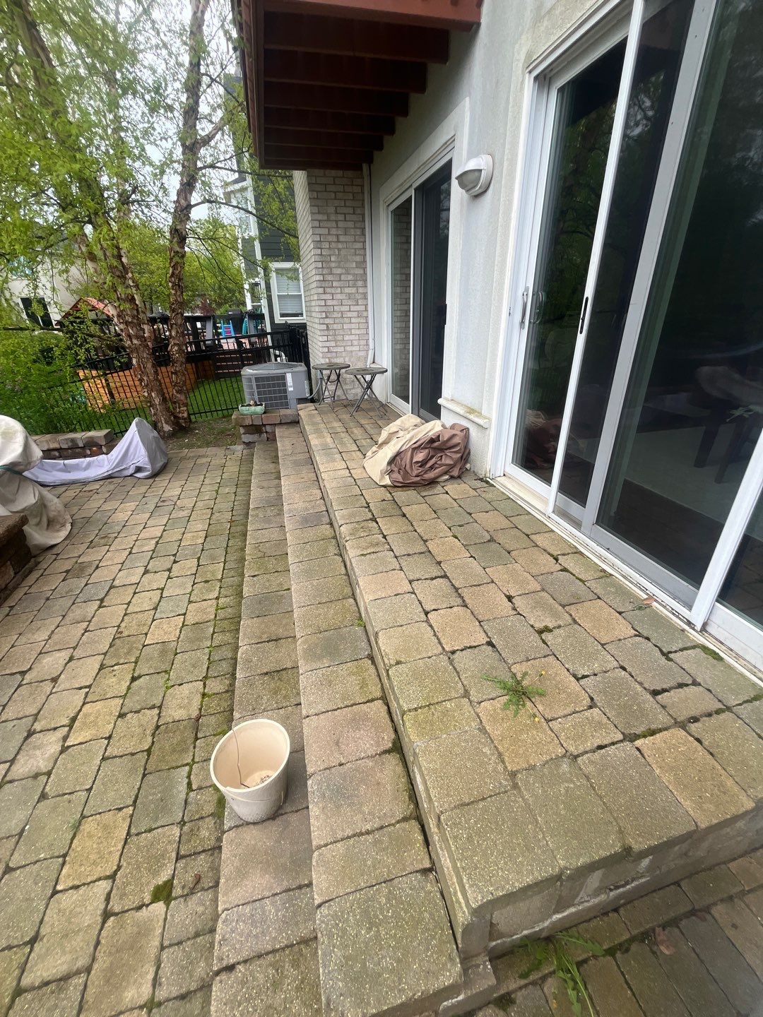 dryvit using Algaecide, soft wash soap by Northern Power Washing LLC.