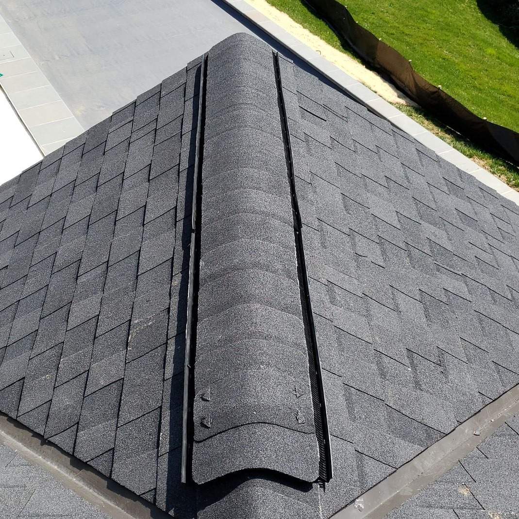 Residential Roofing Installation using  CertainTeed Landmark Lifetime Architectural Shingles in Moire black  by Roof Right Inc