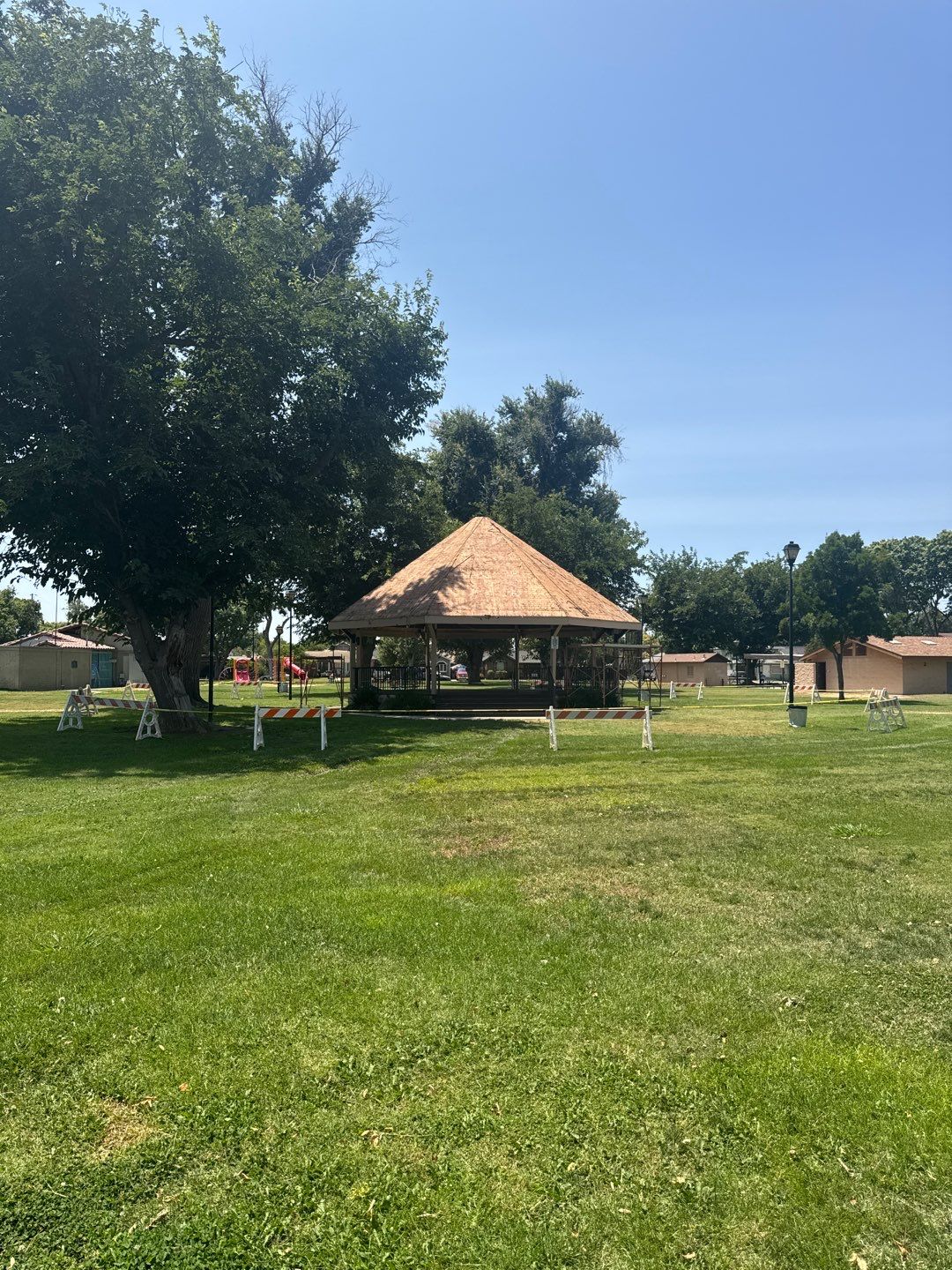 City of Gustine Gazebo project by Straight Edge Roofing Inc