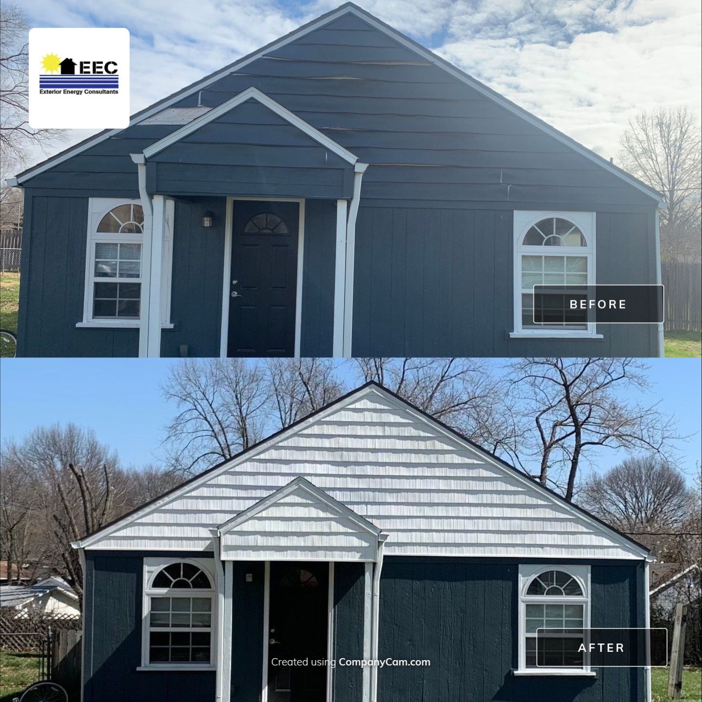 Siding Installation using Shake Siding by EEC Windows, Siding & Roofing