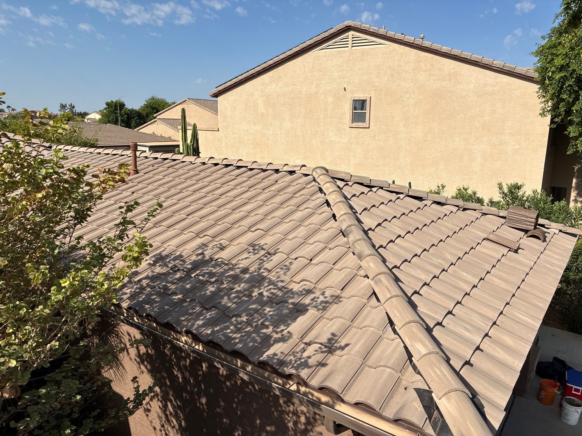 Tile Reset using Concrete Tiles in Chandler AZ by Weather-Tite Roofing