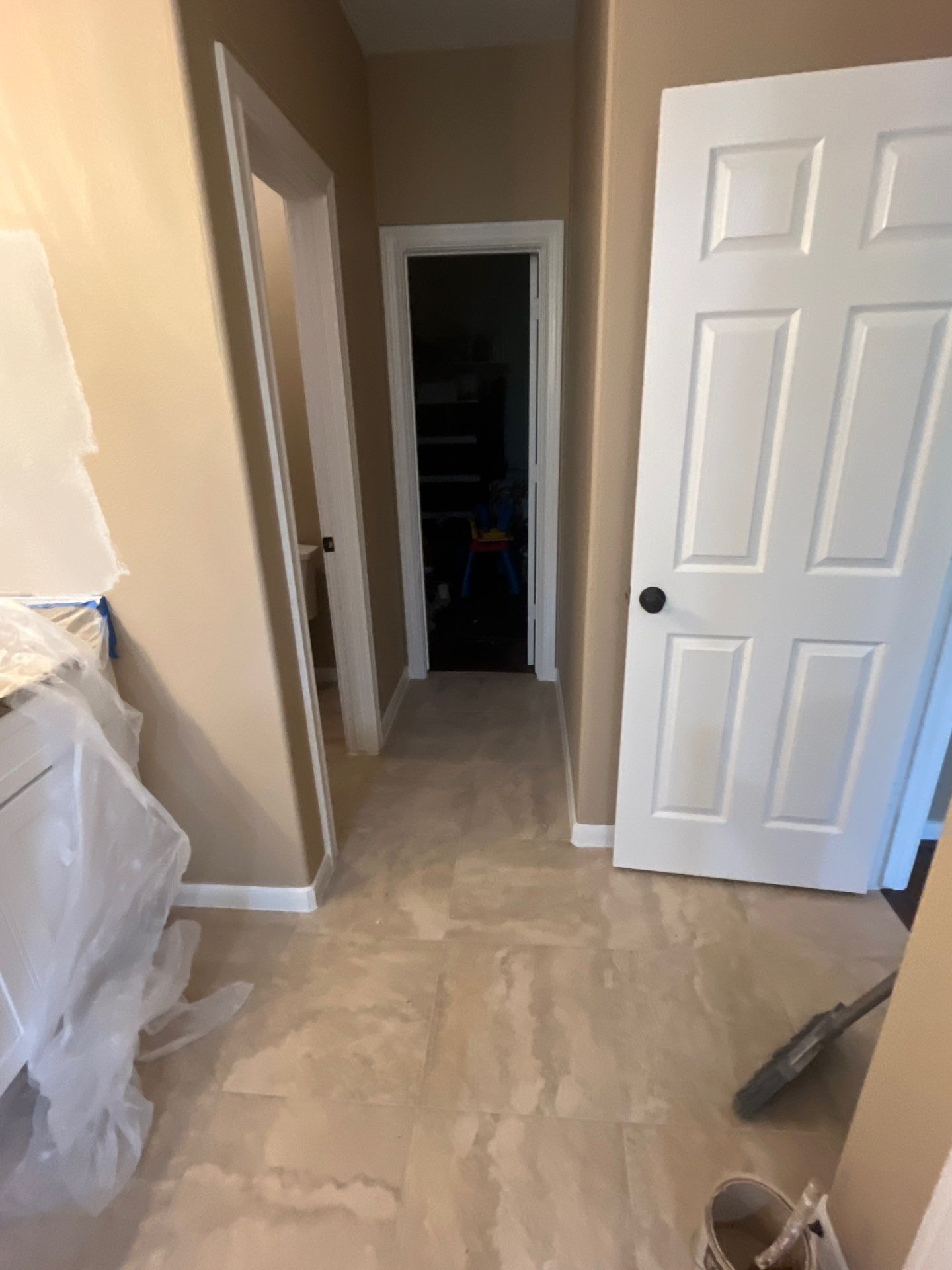 Bathroom Remodel using Water mitigation equipment by L&T General Contractors and Restoration INC