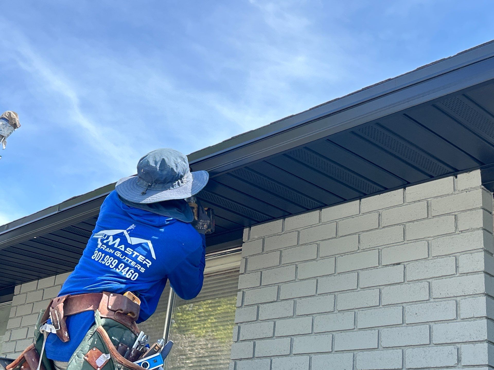 Project in Taylorsville by Master Rain Gutters.