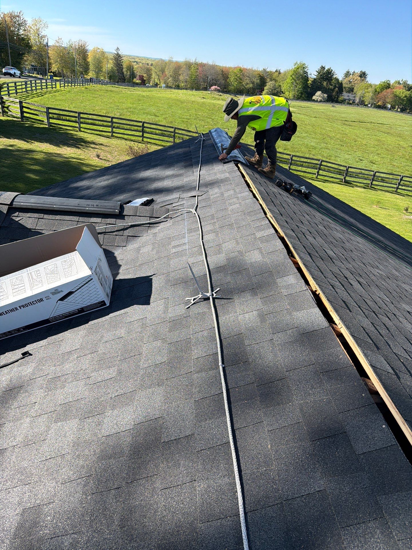 Owens Corning Duration: Onyx Black in Burlington, Connecticut by Golden Shield Roofing