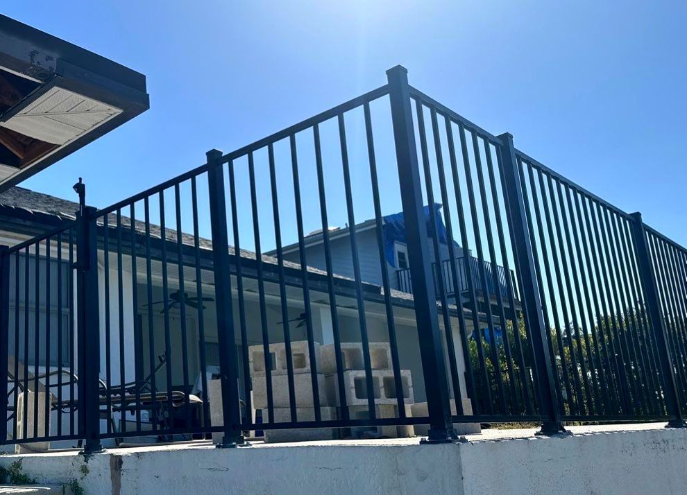 Aluminum Fence Installation using 2 Rail Aluminum Fence by Asap fence and gates, LLC