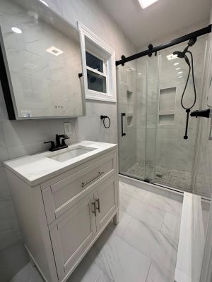 Bathroom Remodel using Tile