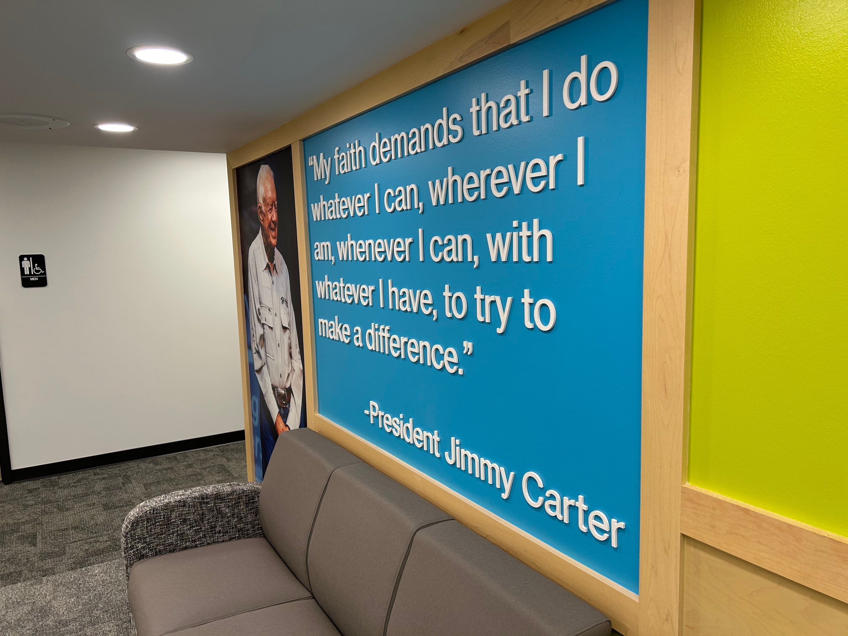 Custom Environmental Graphics and Comprehensive Signage in Mishawaka by Hayes Design co