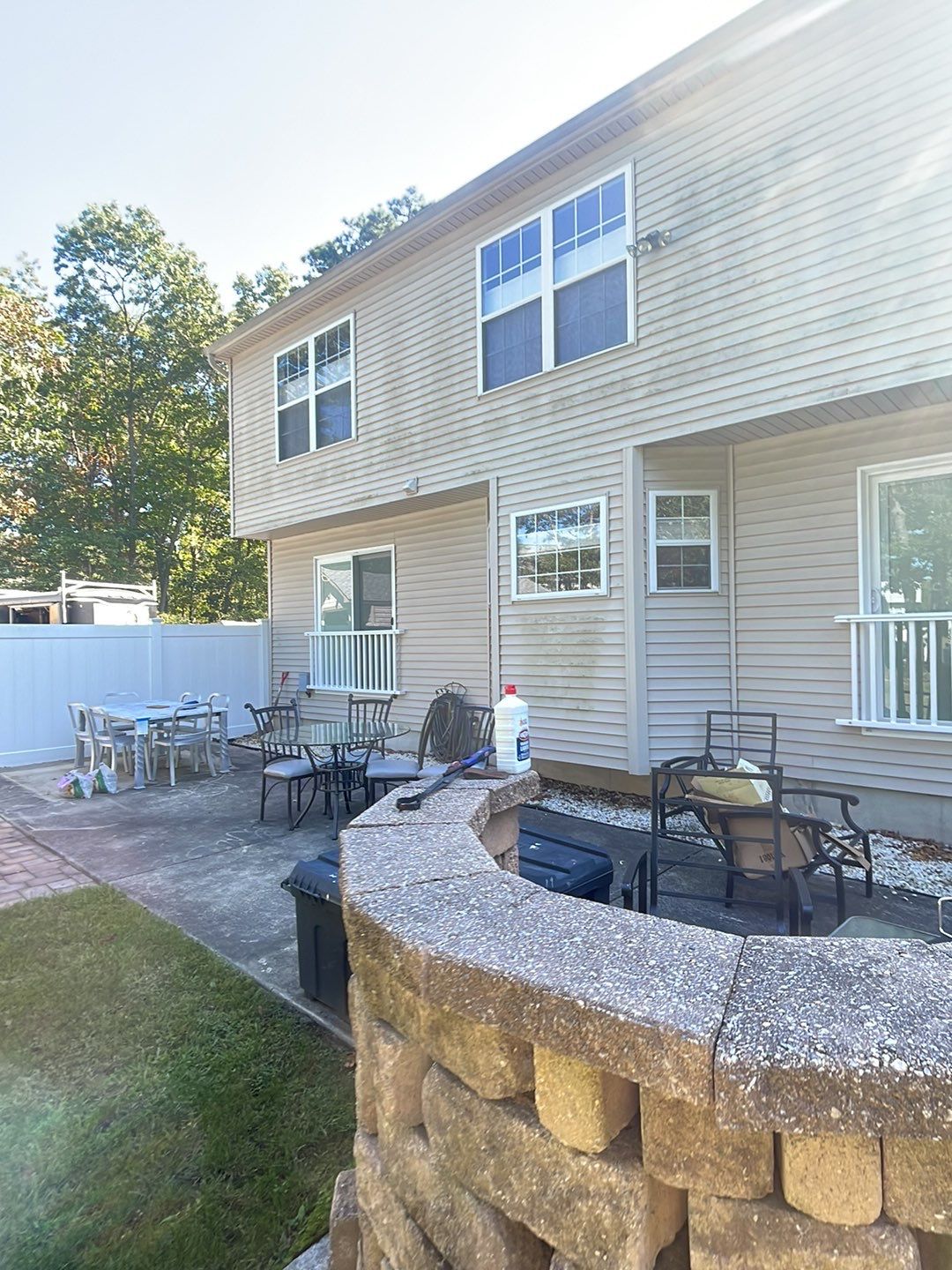 Amazing transformation-House SoftWash & concrete Cleaning by SJ Exterior