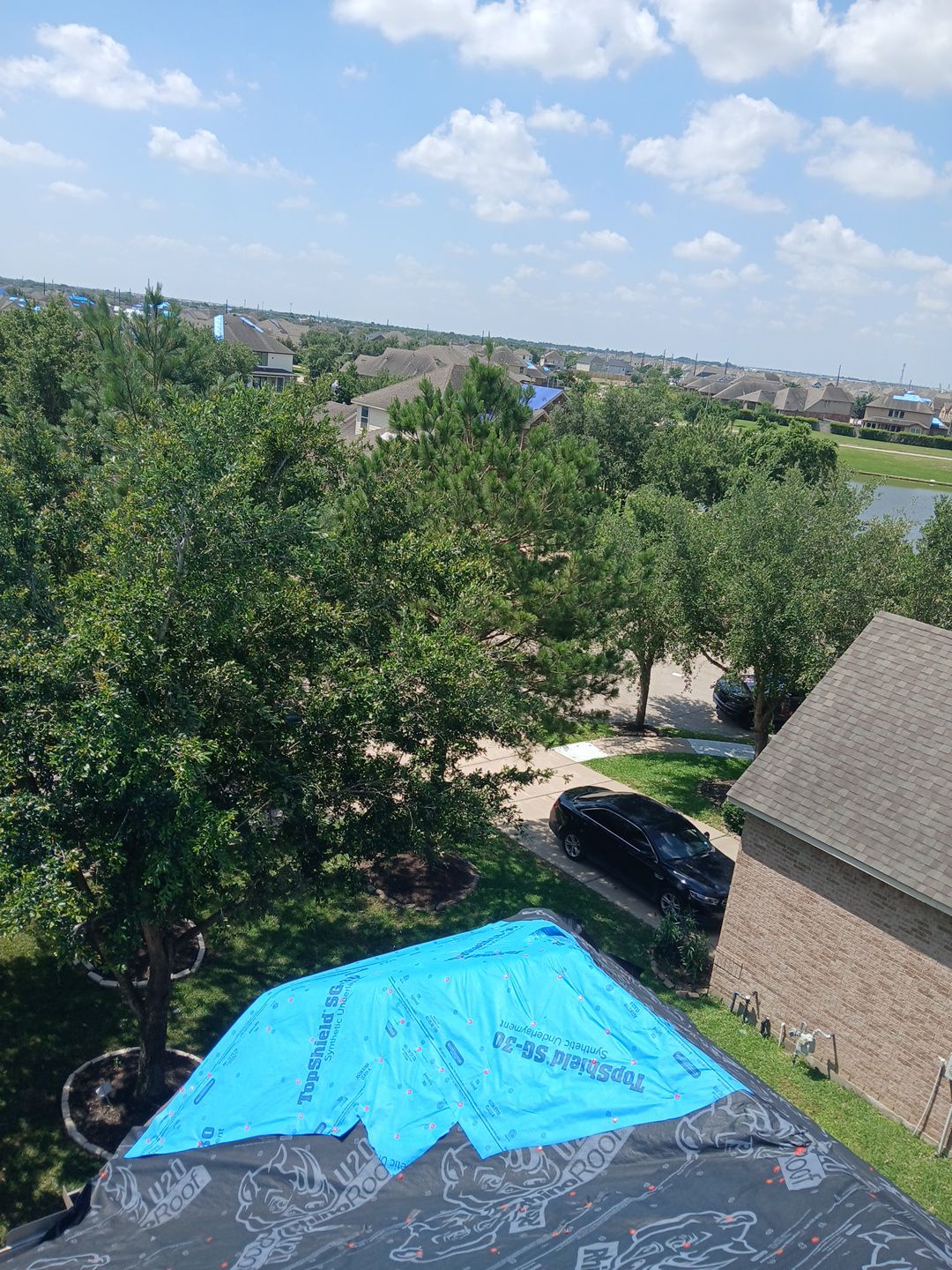 Residential Roofing Installation using Owen's Corning Duration (Lifetime) Shingles by Roof Repair Company