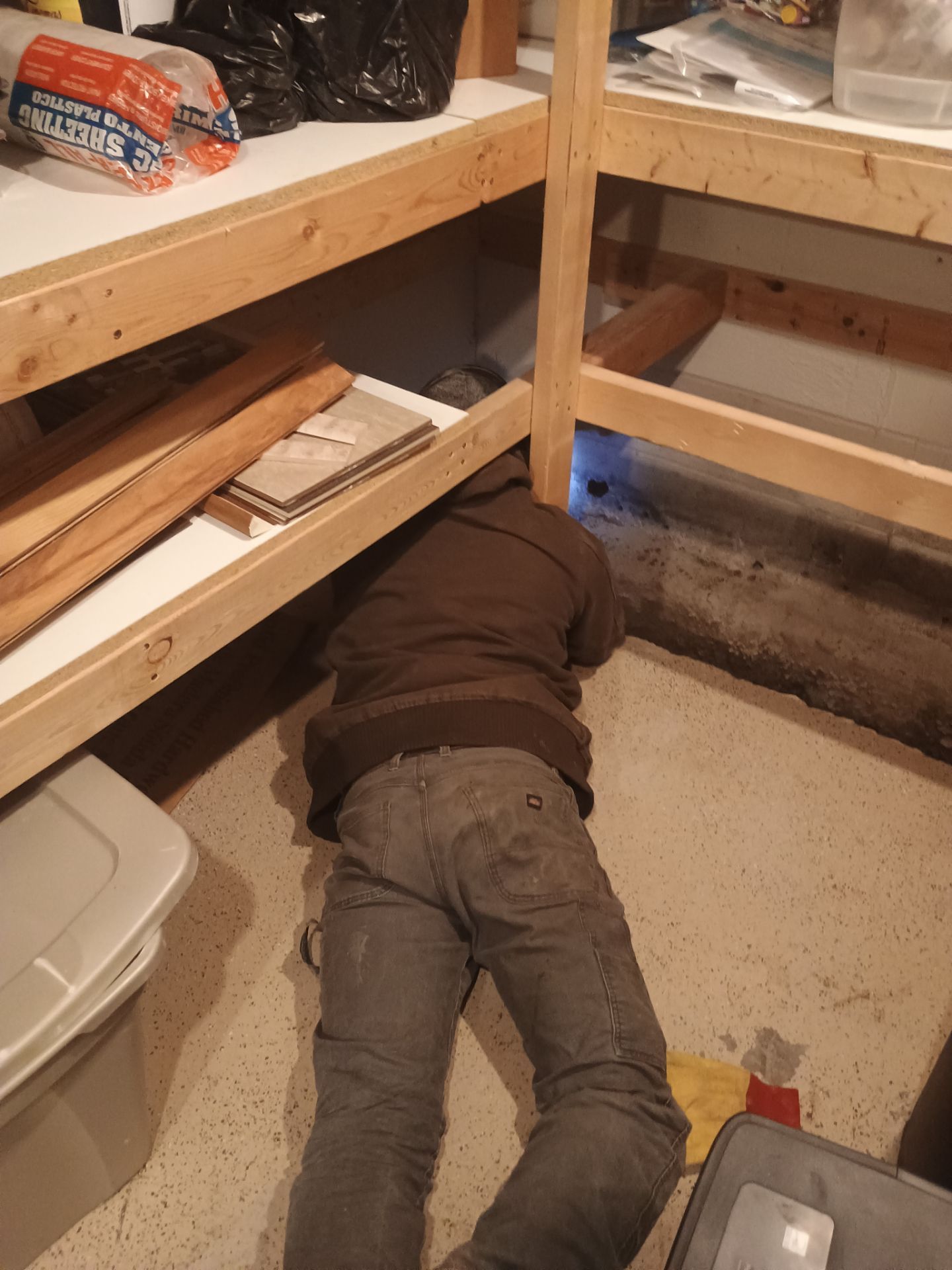 Drain tile for Kael in New Brighton by Waterproofing Northeast