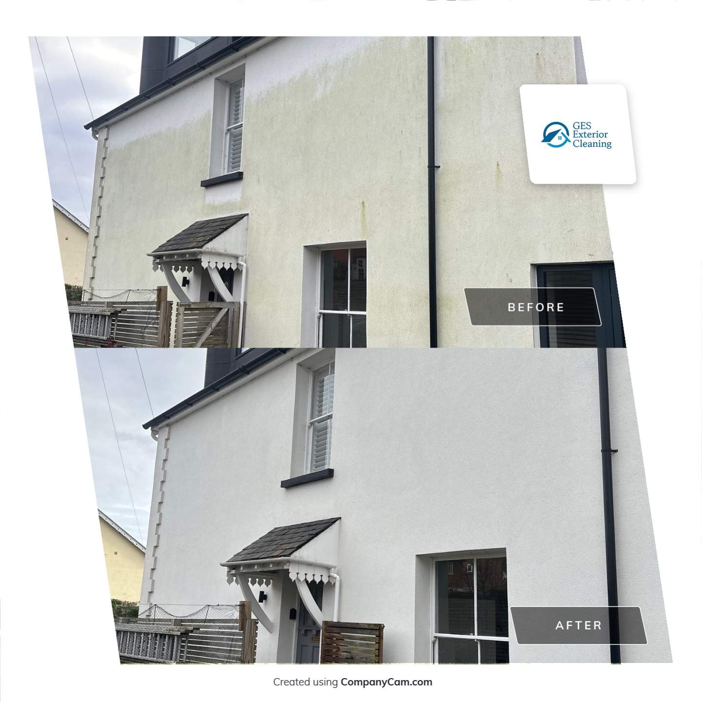 Render Clean using NuClear Biocide by Ges Exterior Cleaning ltd
